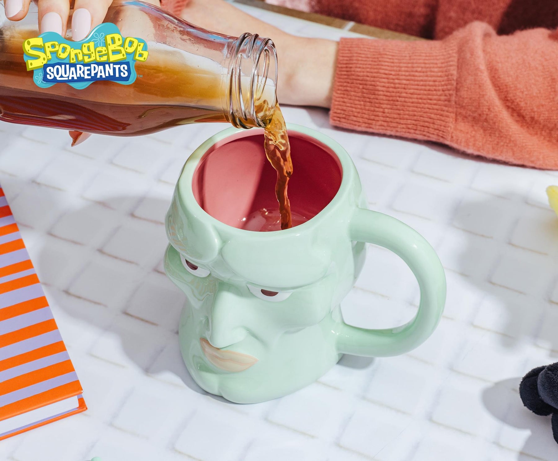 Nickelodeon SpongeBob SquarePants Handsome Squidward 20-Ounce Sculpted Ceramic Mug