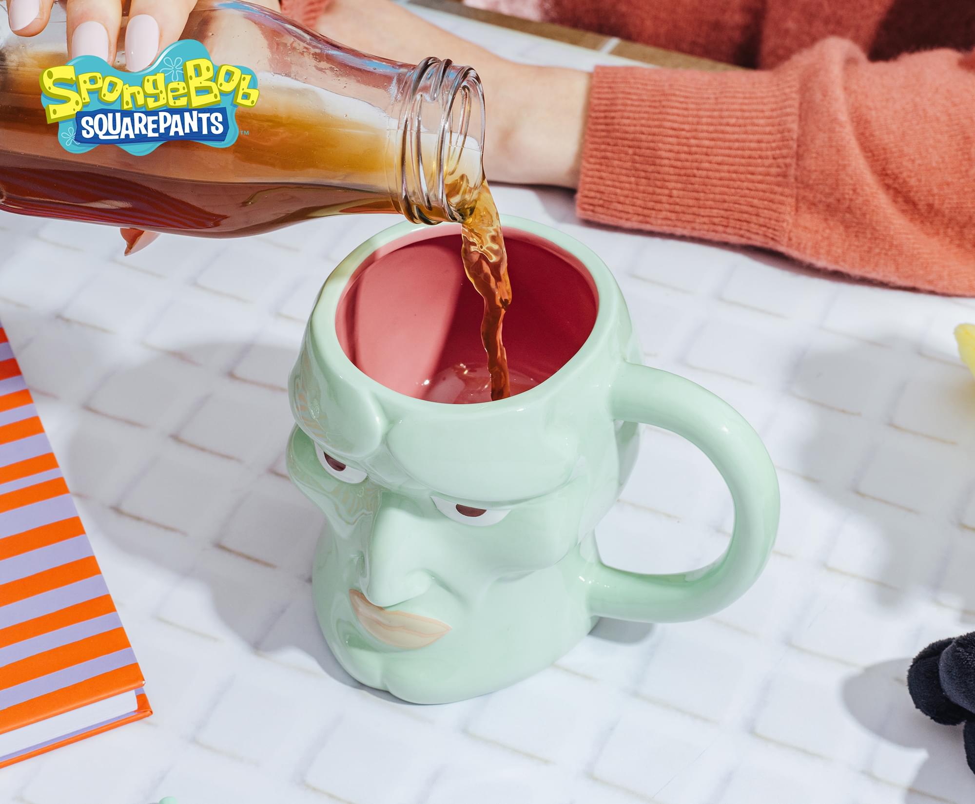 Nickelodeon SpongeBob SquarePants Handsome Squidward 20-Ounce Sculpted Ceramic Mug