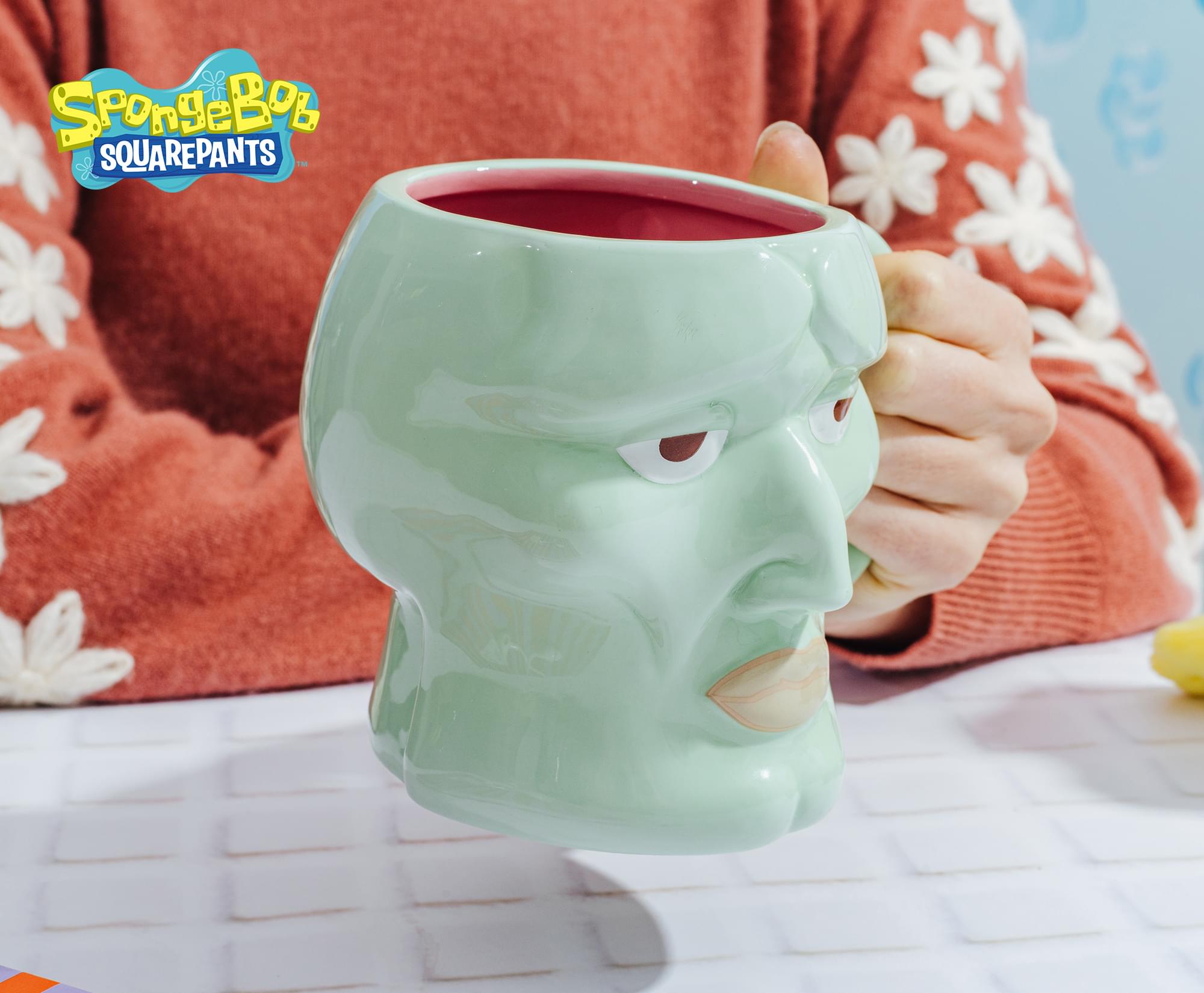 Nickelodeon SpongeBob SquarePants Handsome Squidward 20-Ounce Sculpted Ceramic Mug