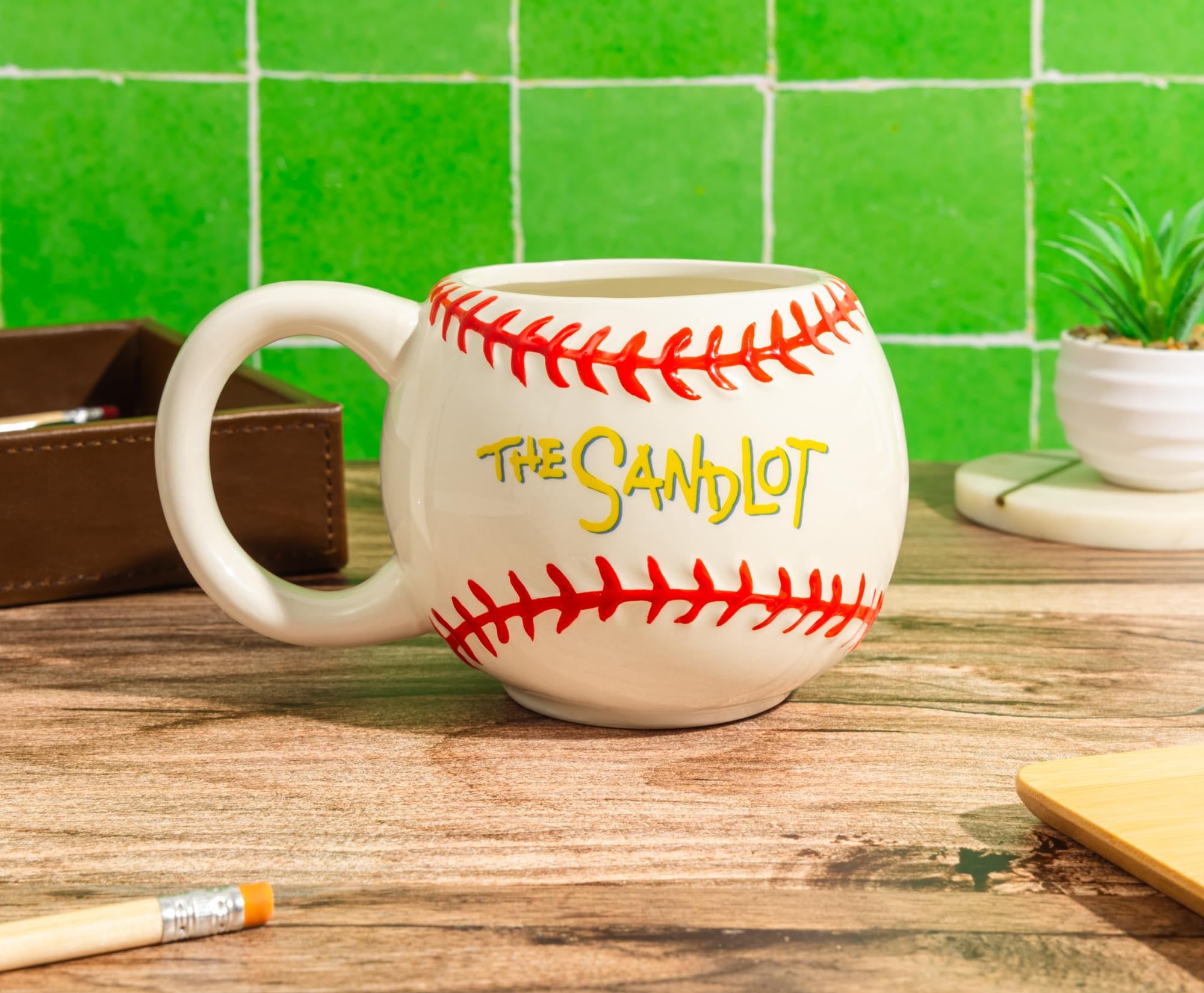 The Sandlot "Legends Never Die" 20-Ounce Sculpted Ceramic Baseball Mug