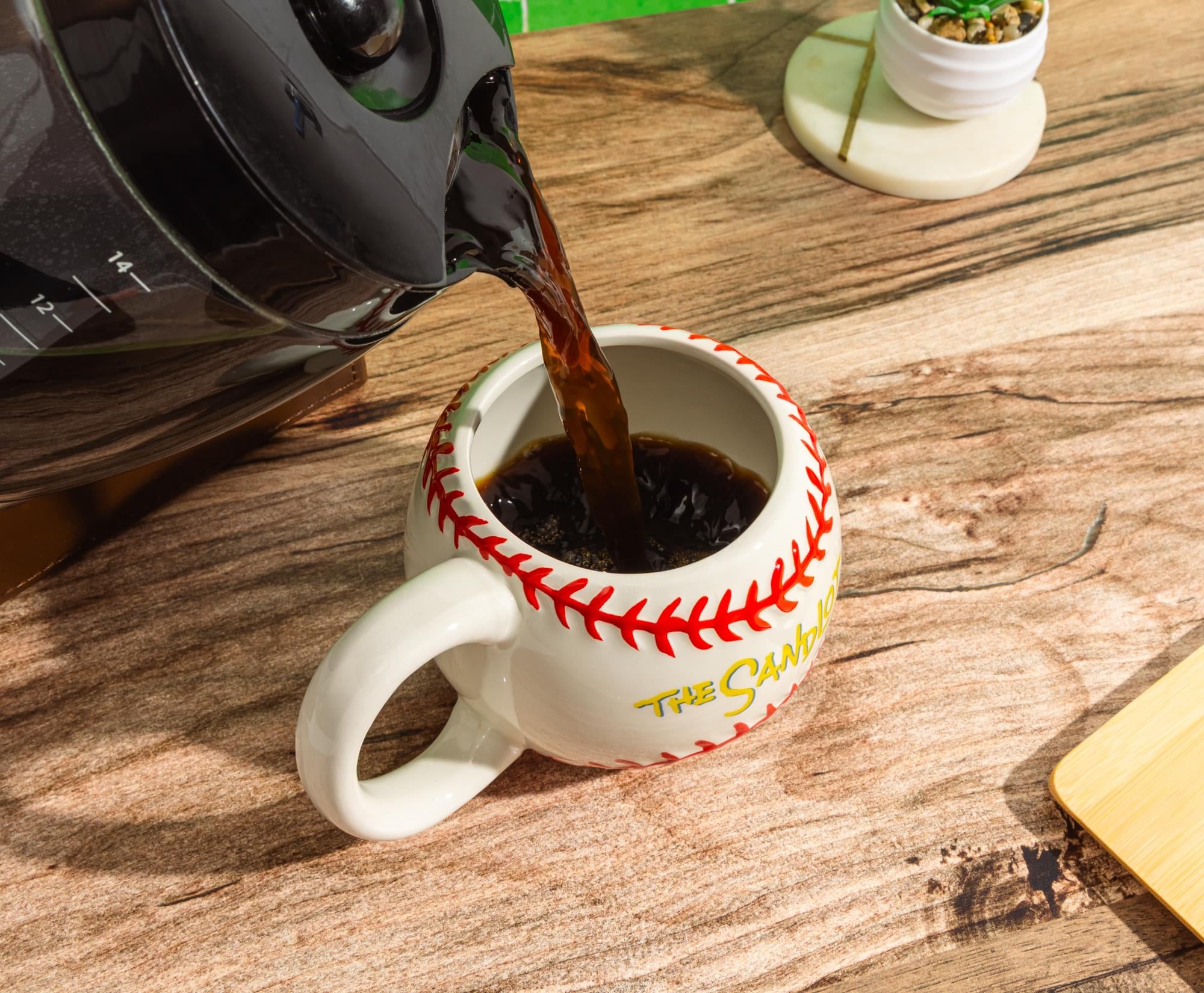 The Sandlot "Legends Never Die" 20-Ounce Sculpted Ceramic Baseball Mug