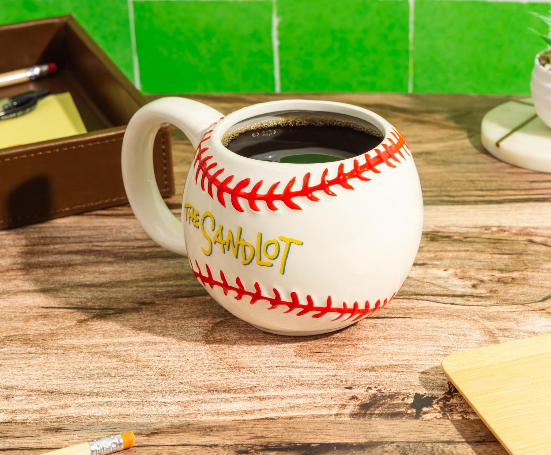 The Sandlot "Legends Never Die" 20-Ounce Sculpted Ceramic Baseball Mug