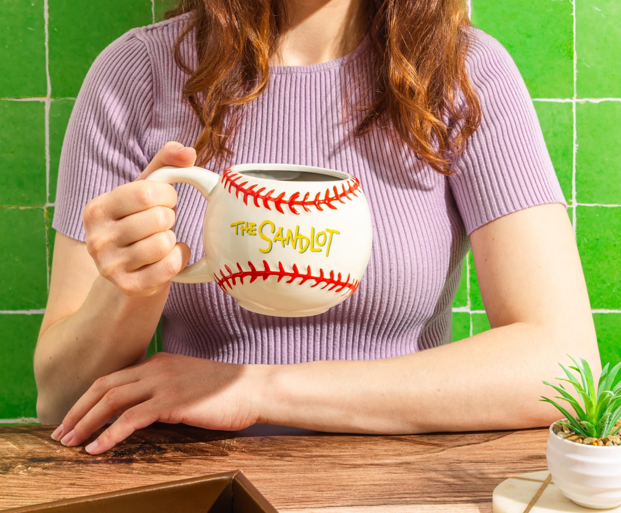 The Sandlot "Legends Never Die" 20-Ounce Sculpted Ceramic Baseball Mug