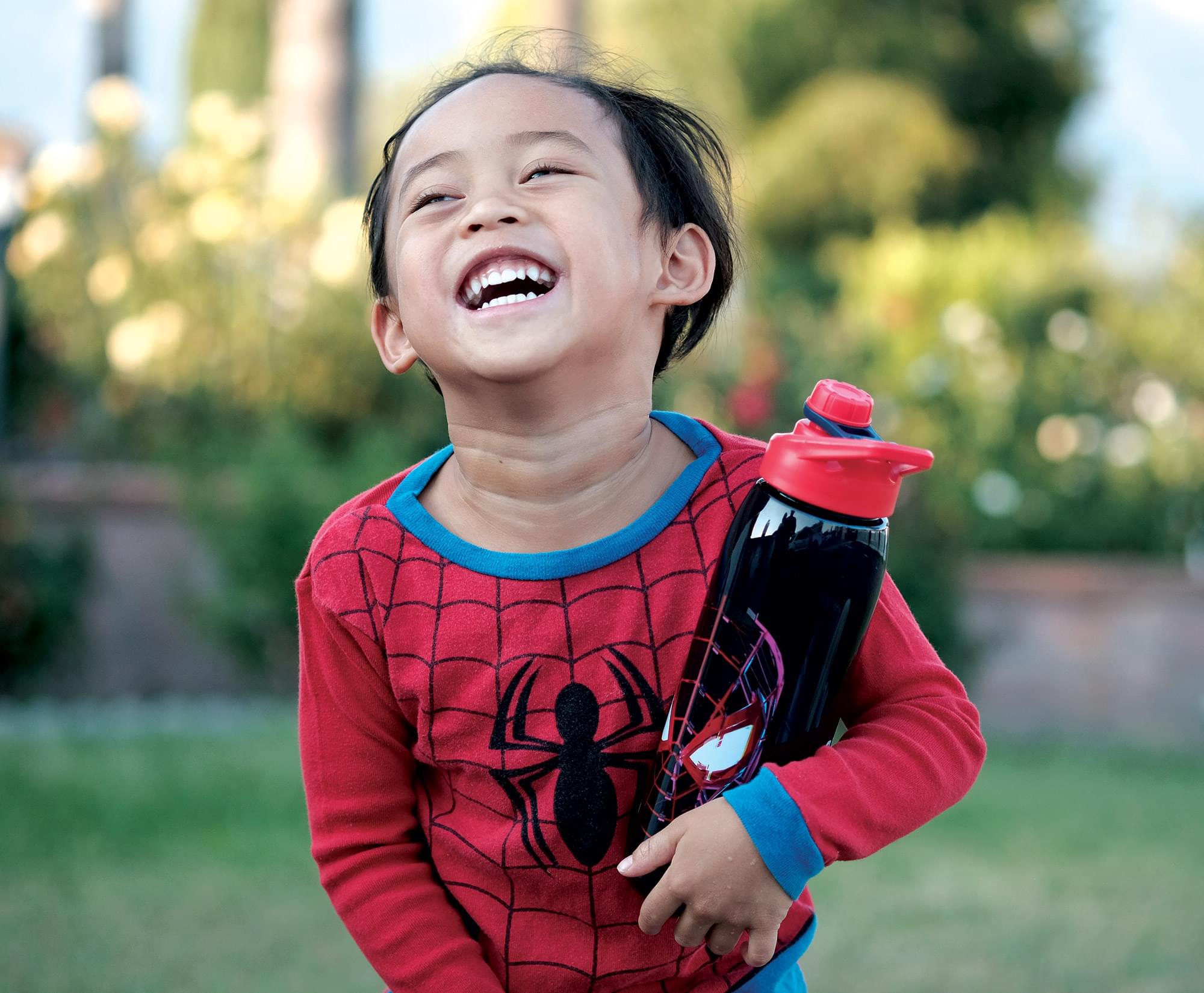 Marvel Spider-Man Miles Morales Plastic Water Bottle | Holds 28 Ounces