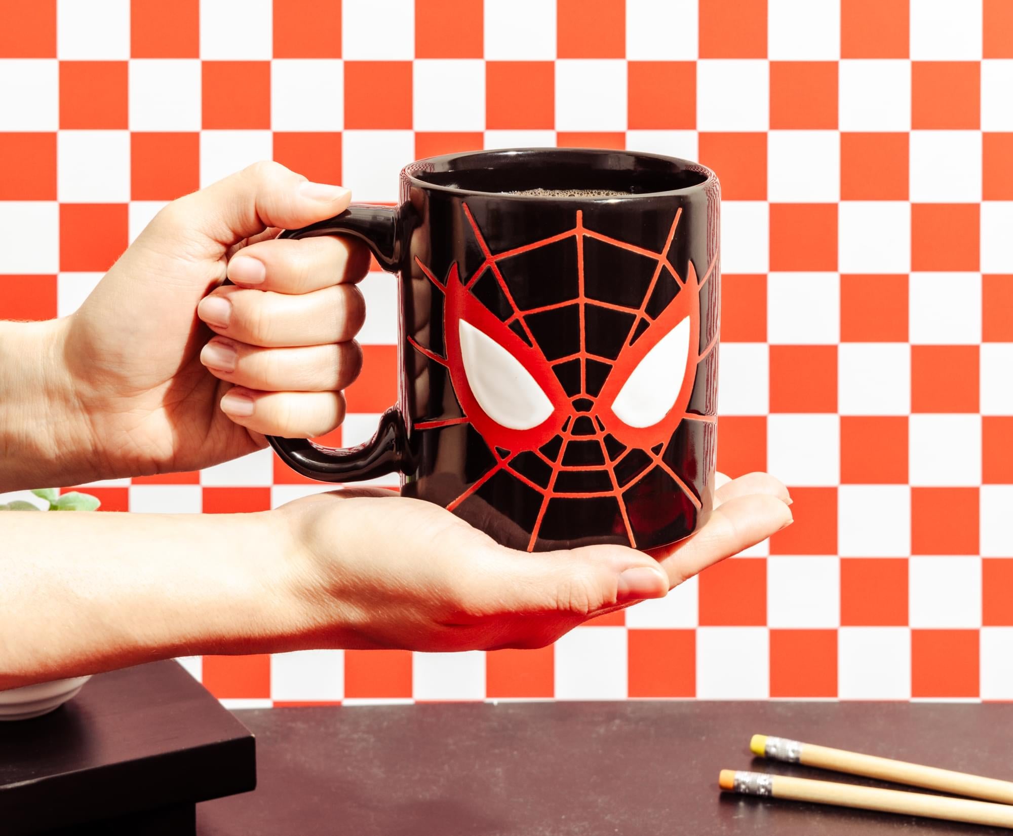 Marvel Spider-Man Miles Morales Mask Wax-Resist 20-Ounce Ceramic Mug