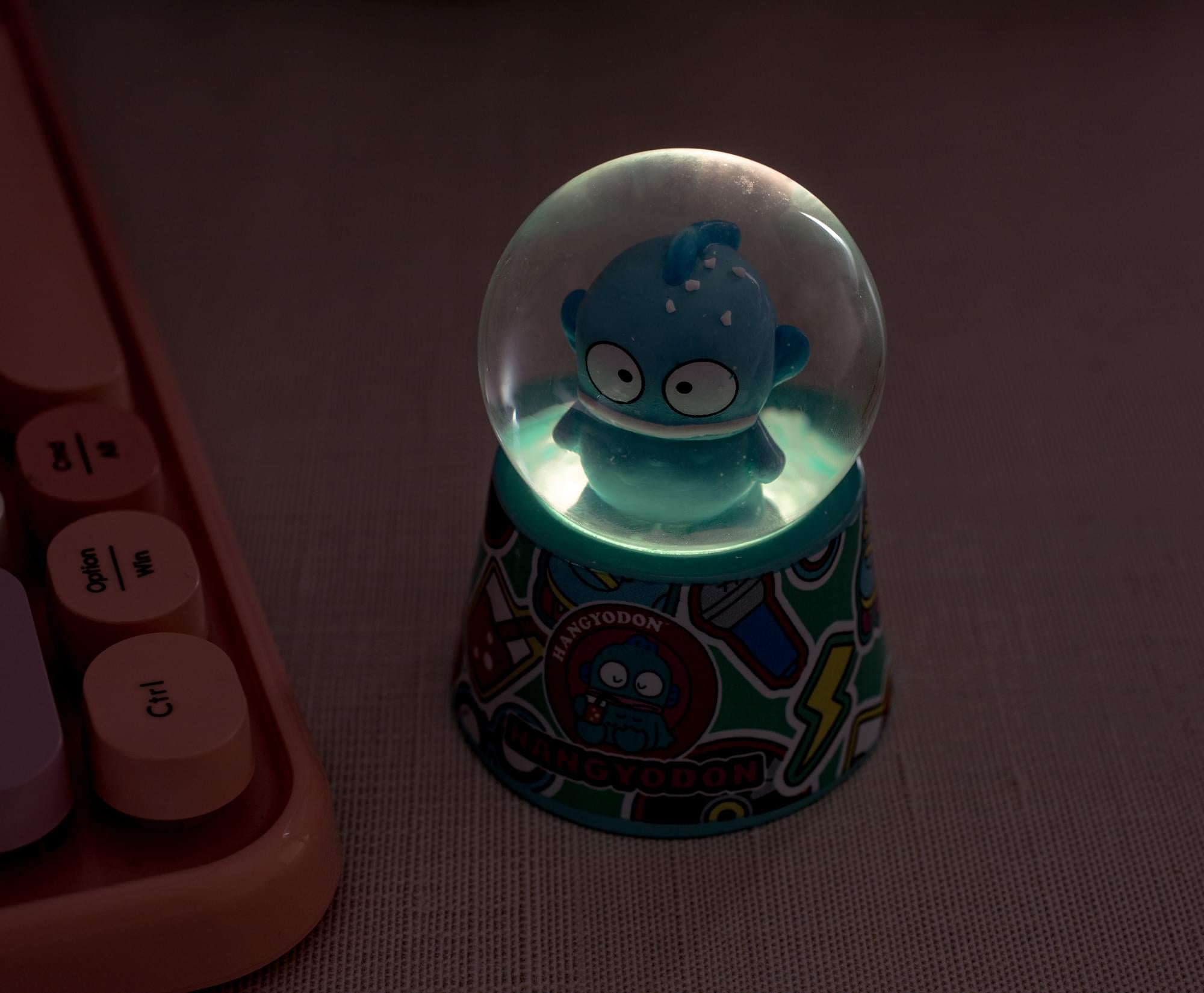 Sanrio Hangyodon 3-Inch Mini Snow Globe