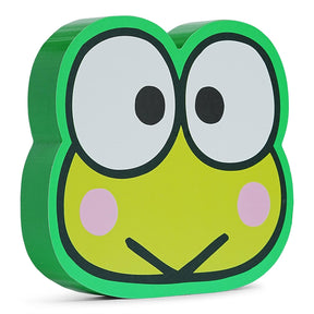 Sanrio Keroppi Die-Cut Wooden Wall Art Sign | 7 x 8 Inches