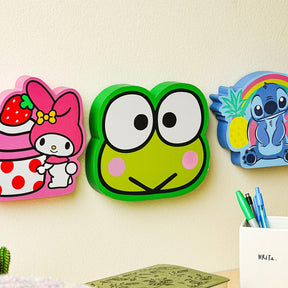 Sanrio Keroppi Die-Cut Wooden Wall Art Sign | 7 x 8 Inches