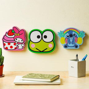 Sanrio Keroppi Die-Cut Wooden Wall Art Sign | 7 x 8 Inches