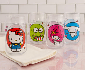 Sanrio Hello Kitty and Friends 4-Piece Glass Set | Each Holds 16 Ounces