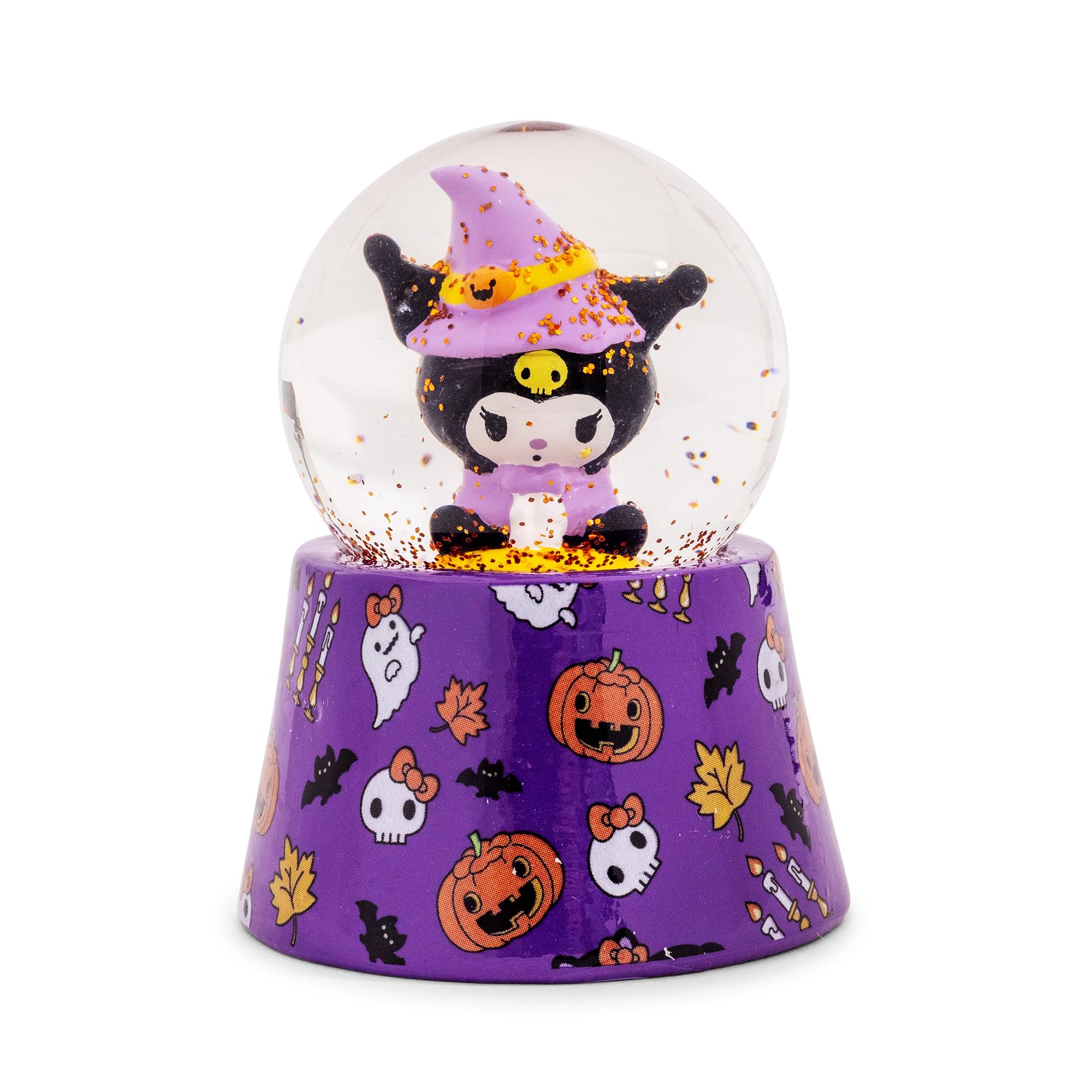 Sanrio Kuromi Halloween Mini Light-Up Snow Globe | 3 Inches Tall