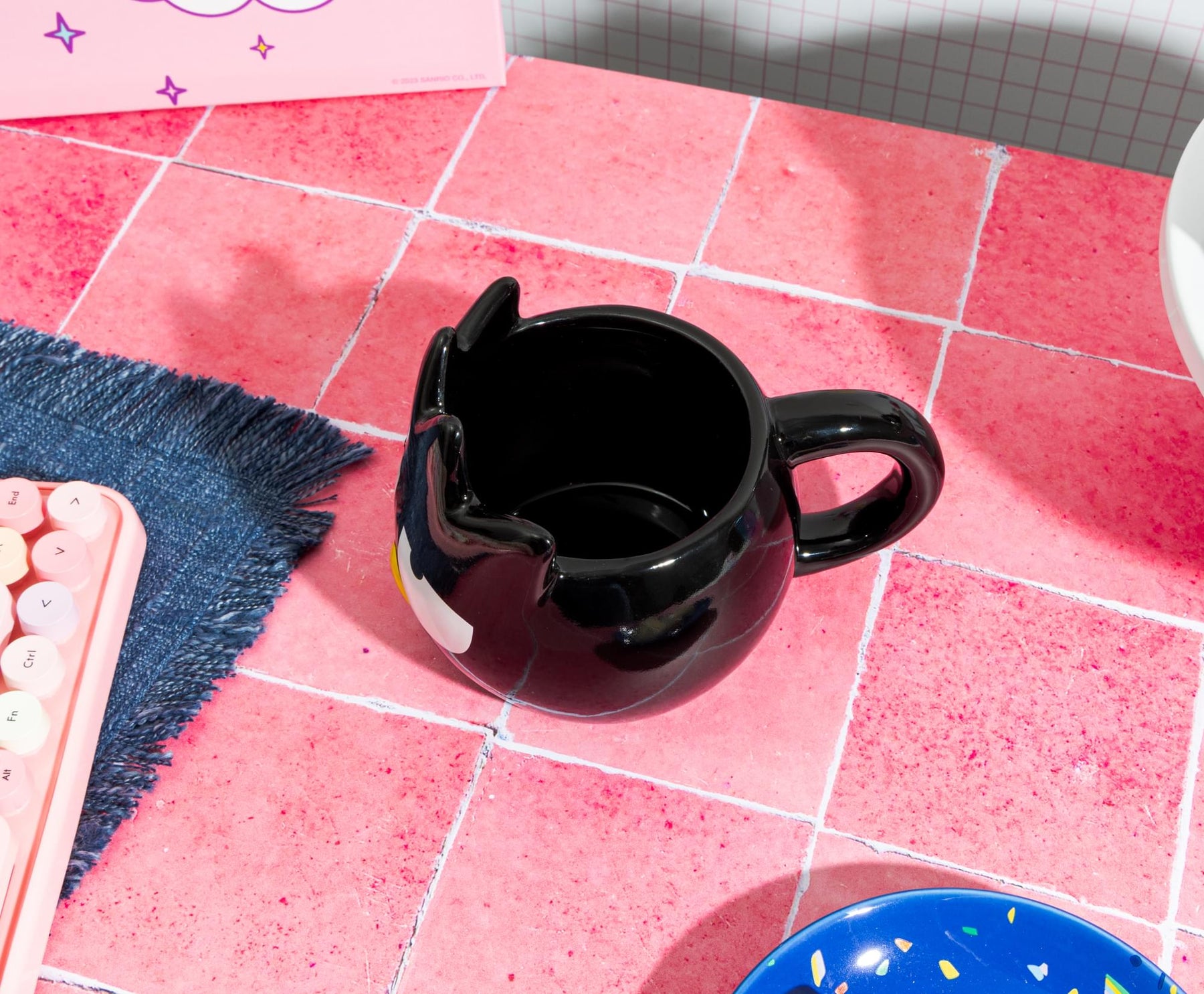 Sanrio Badtz-Maru Sculpted Ceramic Mug | Holds 20 Ounces