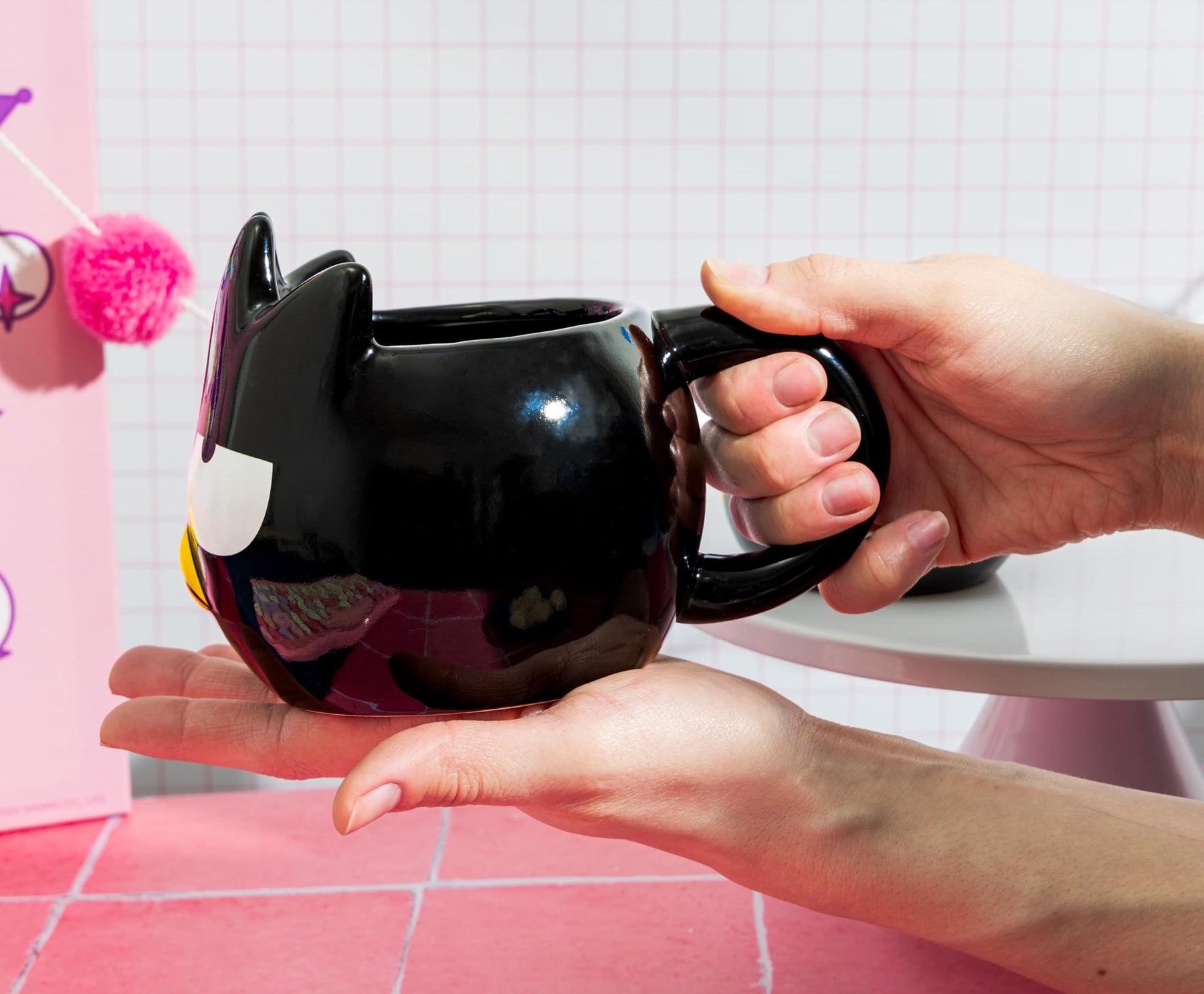 Sanrio Badtz-Maru Sculpted Ceramic Mug | Holds 20 Ounces