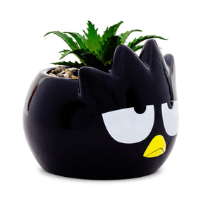 Sanrio Badtz-Maru 3-Inch Ceramic Mini Planter With Artificial Succulent