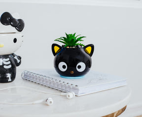 Sanrio Chococat 3-Inch Ceramic Mini Planter With Artificial Succulent