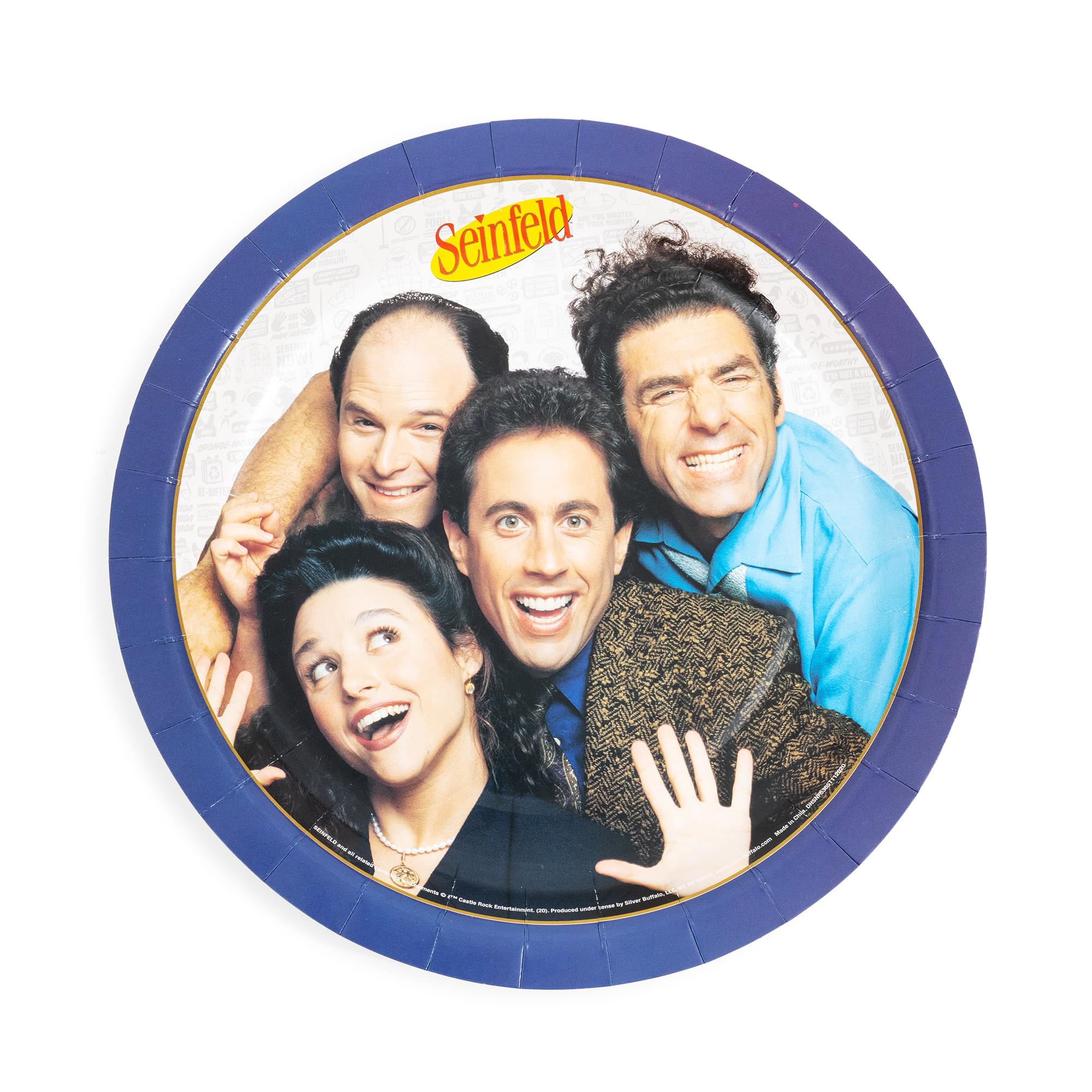 Seinfeld 60-Piece Party Tableware Set | Cups, Plates, Napkins