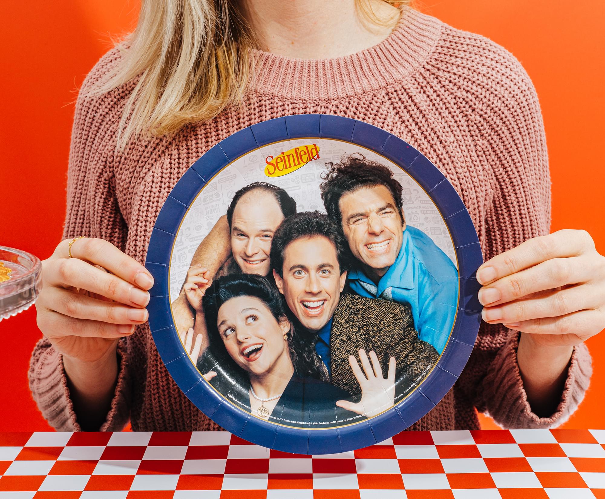 Seinfeld 60-Piece Party Tableware Set | Cups, Plates, Napkins