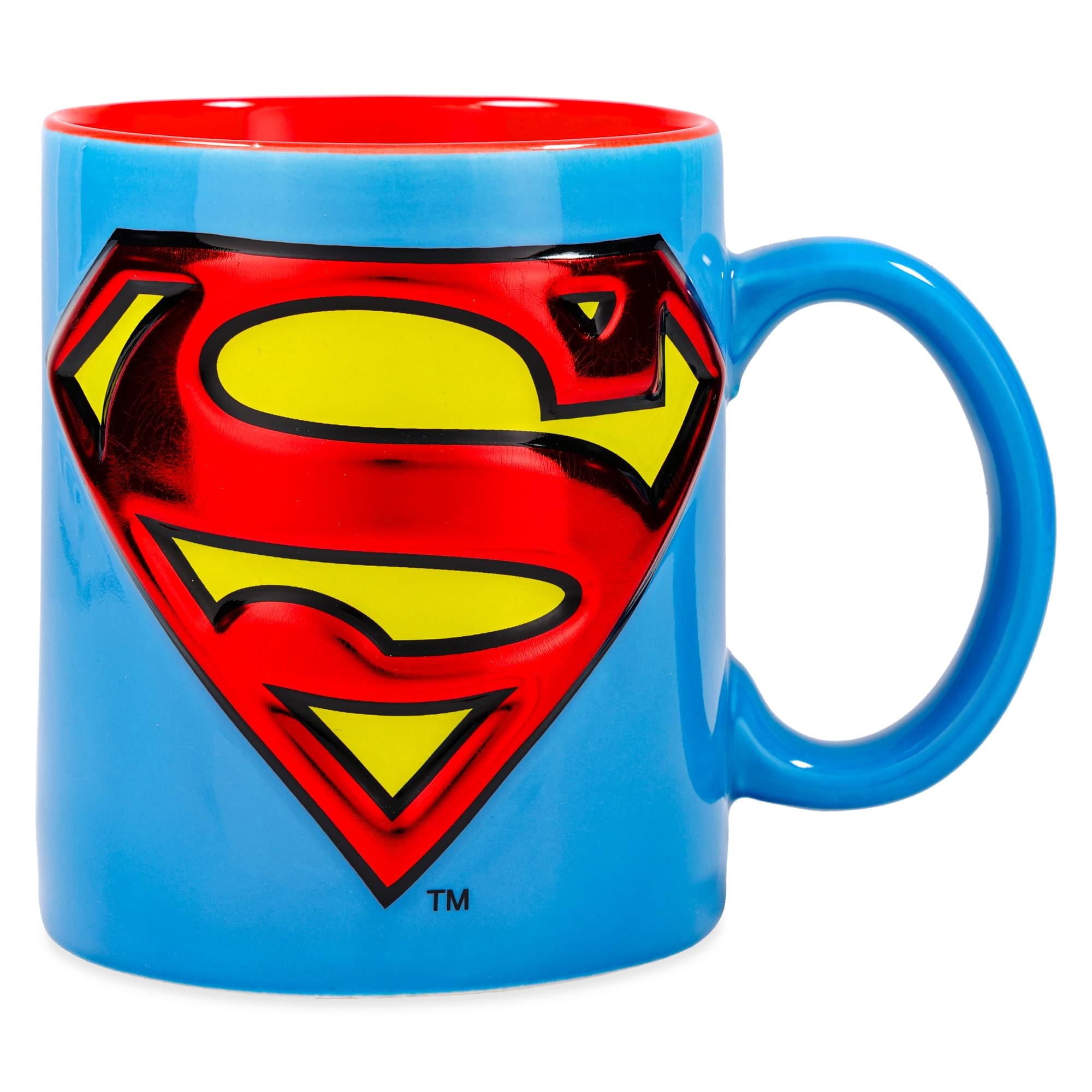 DC Comics Superman Logo Embossed Foil 20-Ounce Ceramic Mug