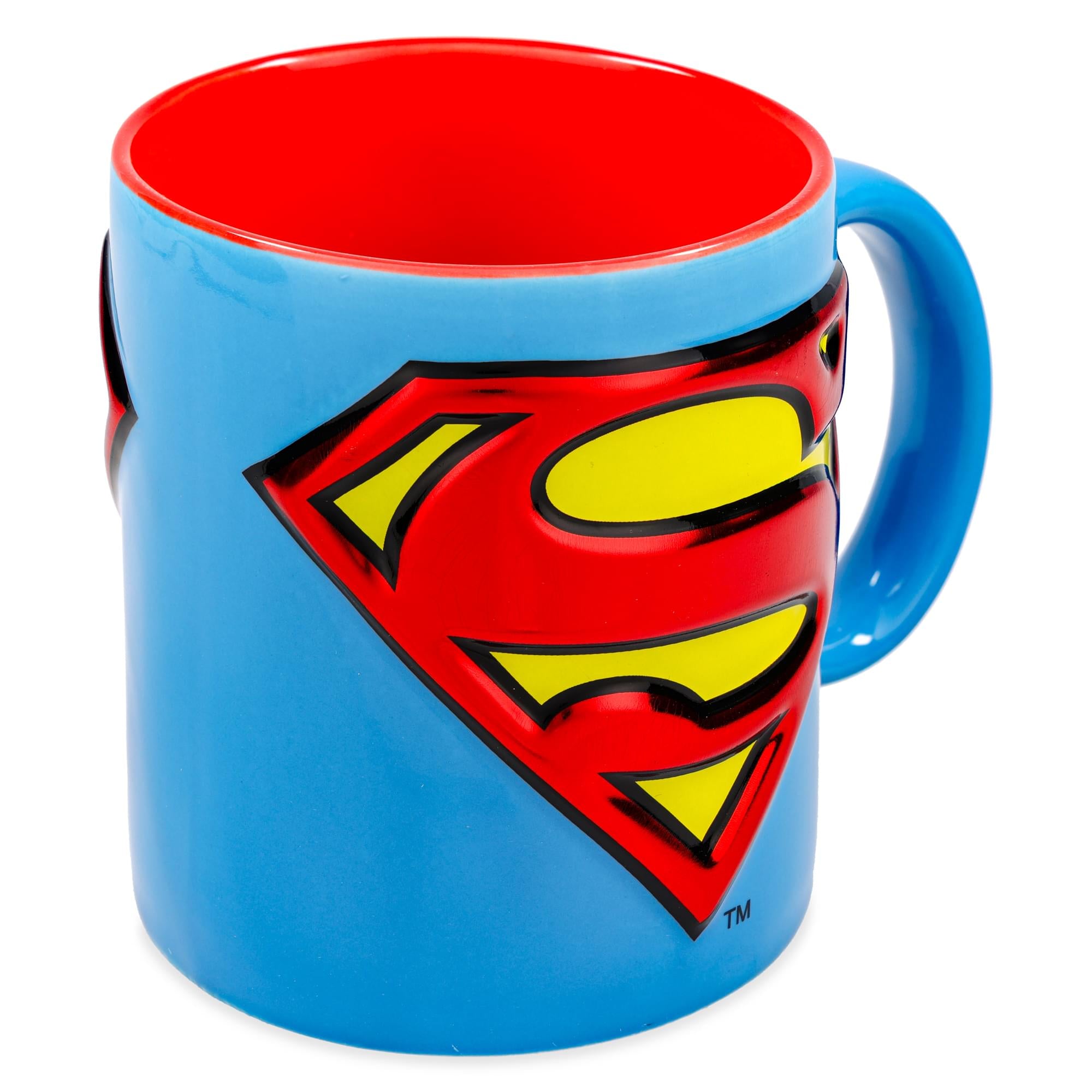 DC Comics Superman Logo Embossed Foil 20-Ounce Ceramic Mug