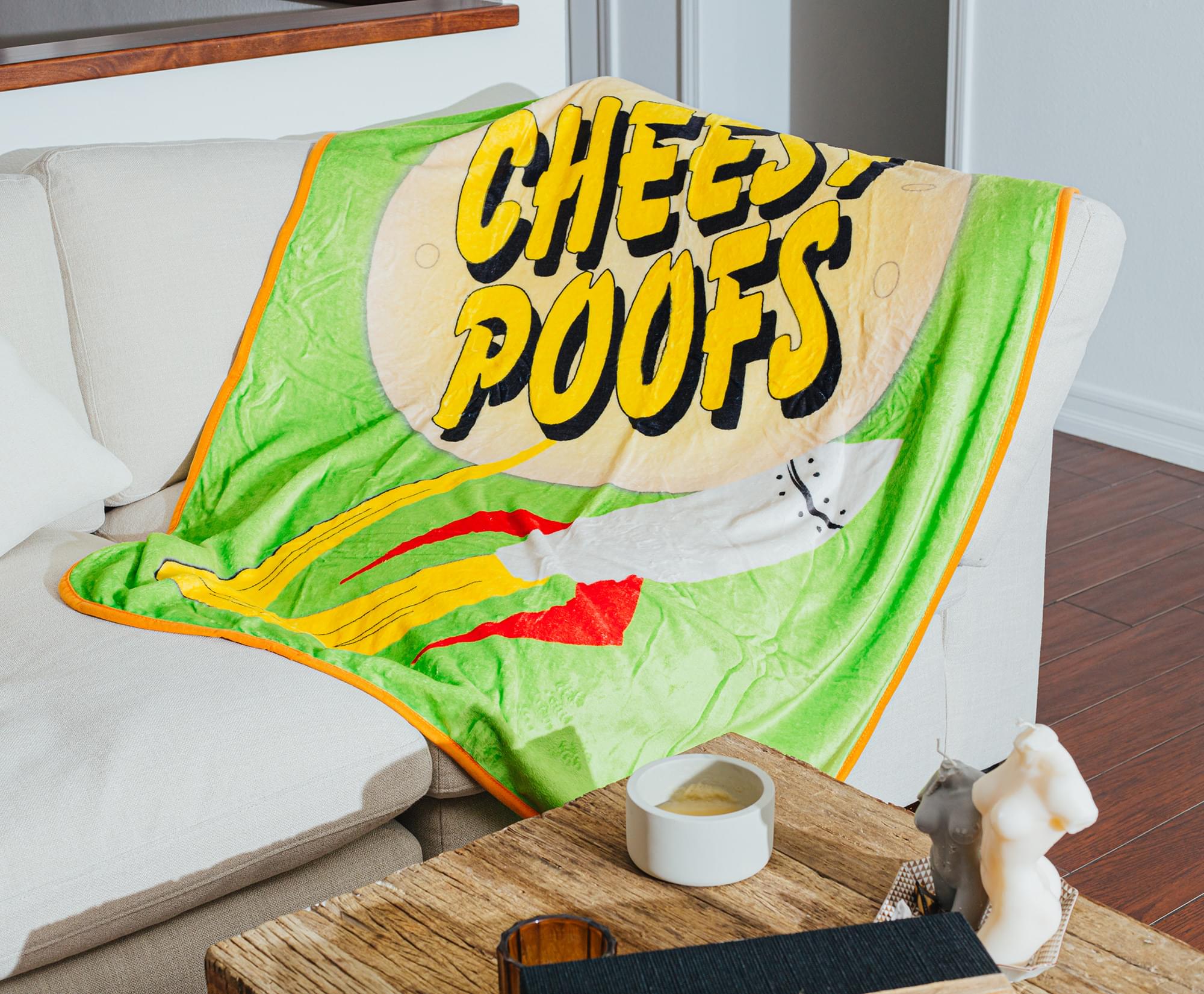 South Park Cheesy Poofs Raschel Throw Blanket | 45 x 60 Inches