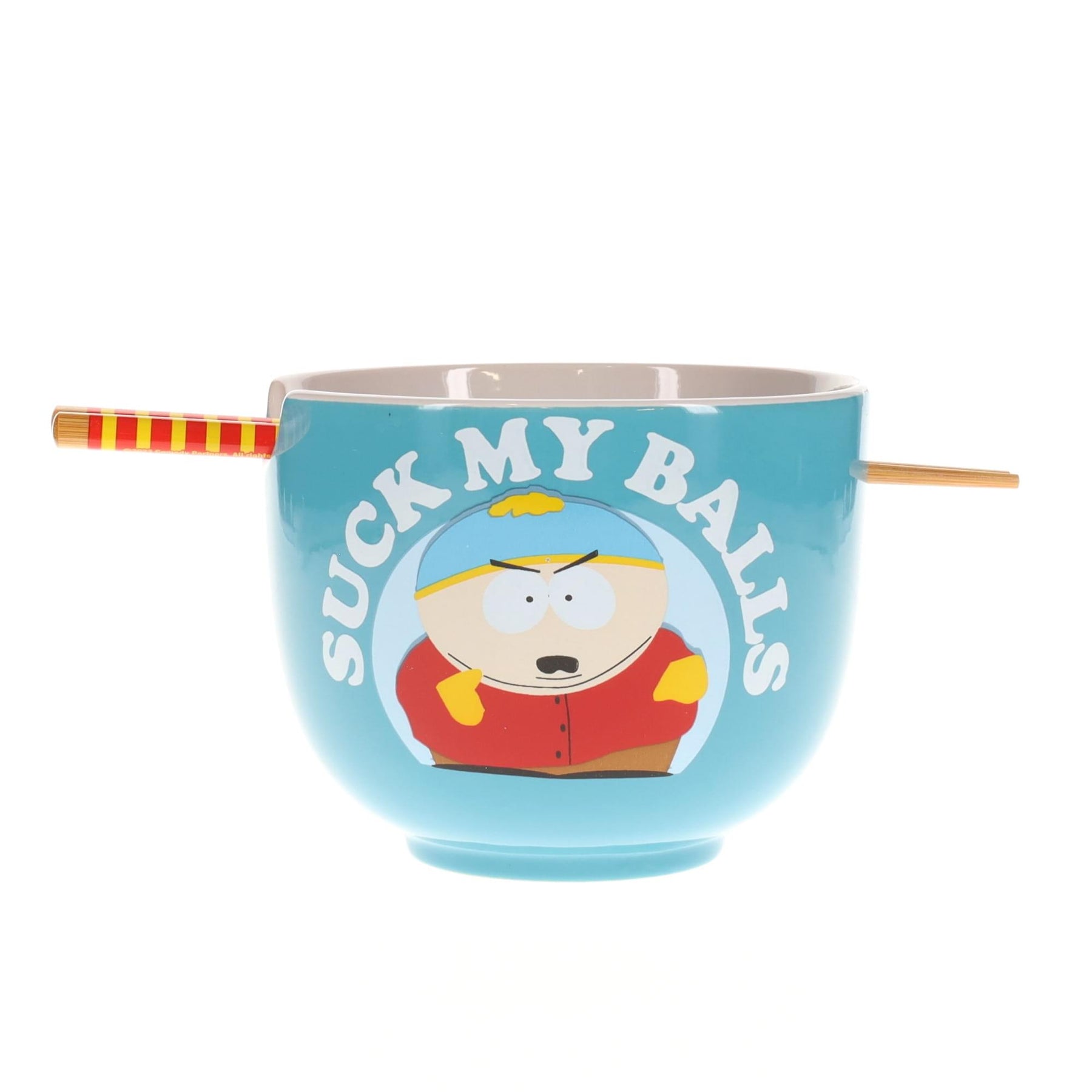 South Park Eric Cartman "Suck My Balls" 20-Ounce Ramen Bowl and Chopstick Set