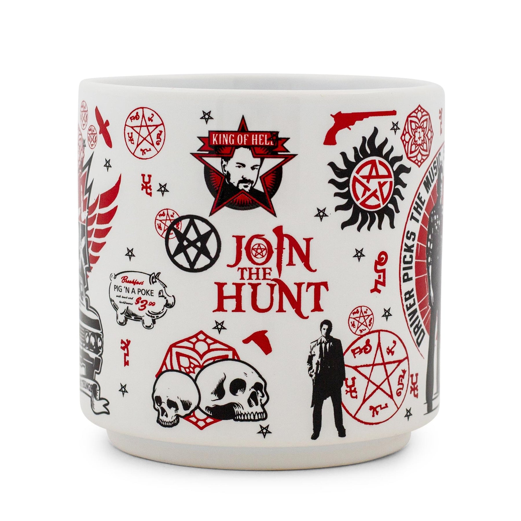 Supernatural "Join The Hunt" Single Stackable Ceramic Mug | Holds 13 Ounces
