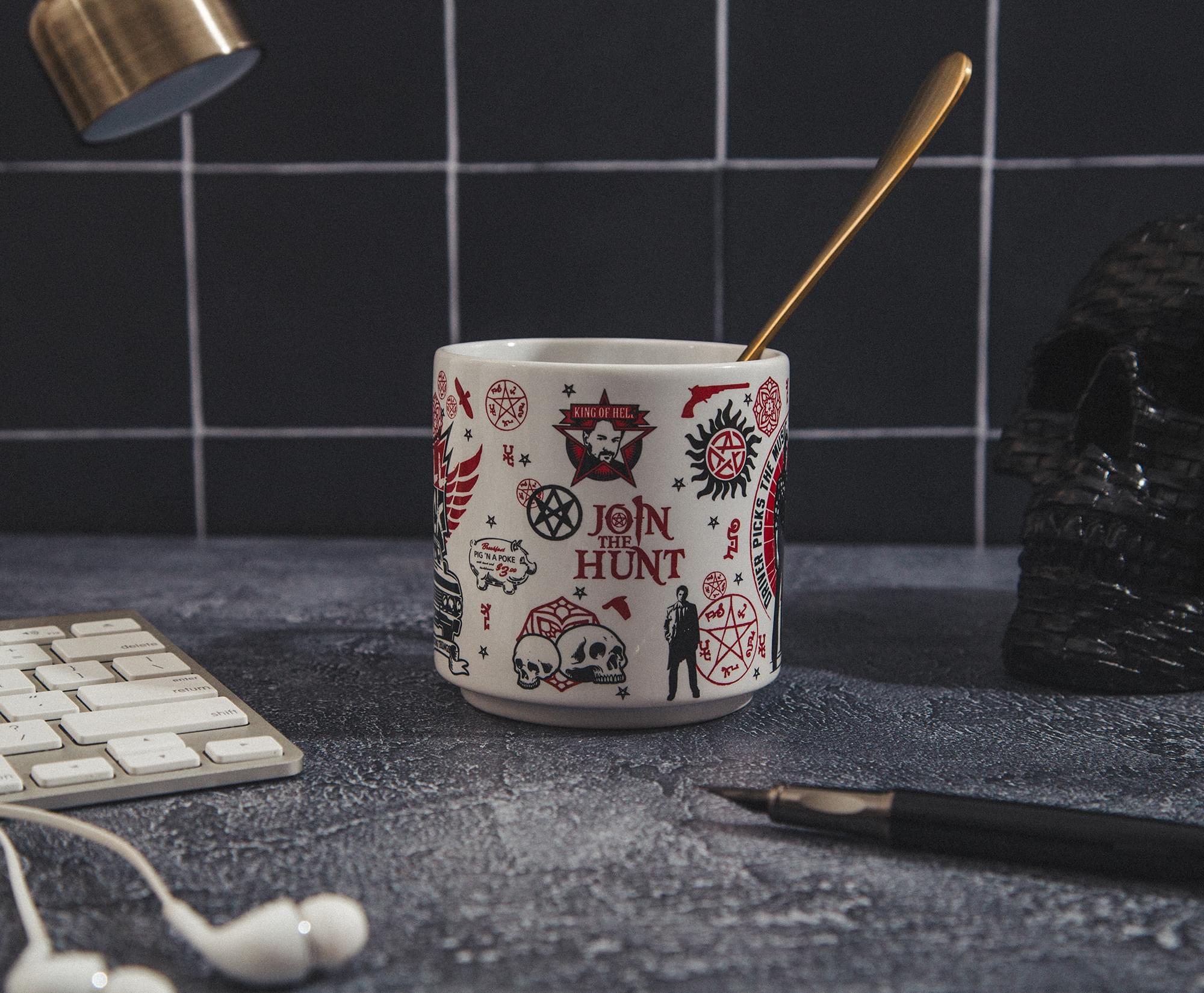 Supernatural "Join The Hunt" Single Stackable Ceramic Mug | Holds 13 Ounces