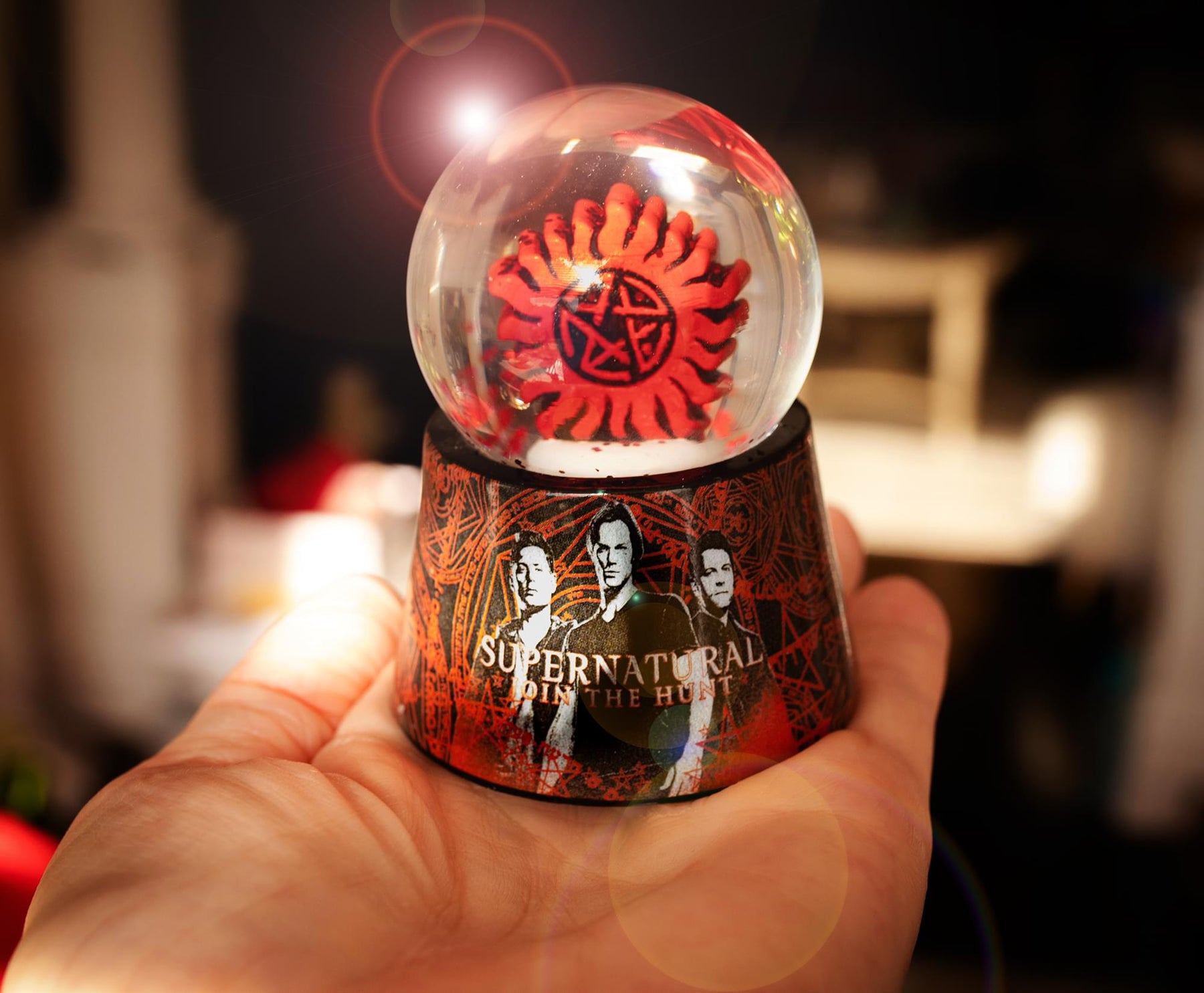Supernatural Anti-Possession Symbol Light-Up Mini Snow Globe | 2.75 Inches Tall