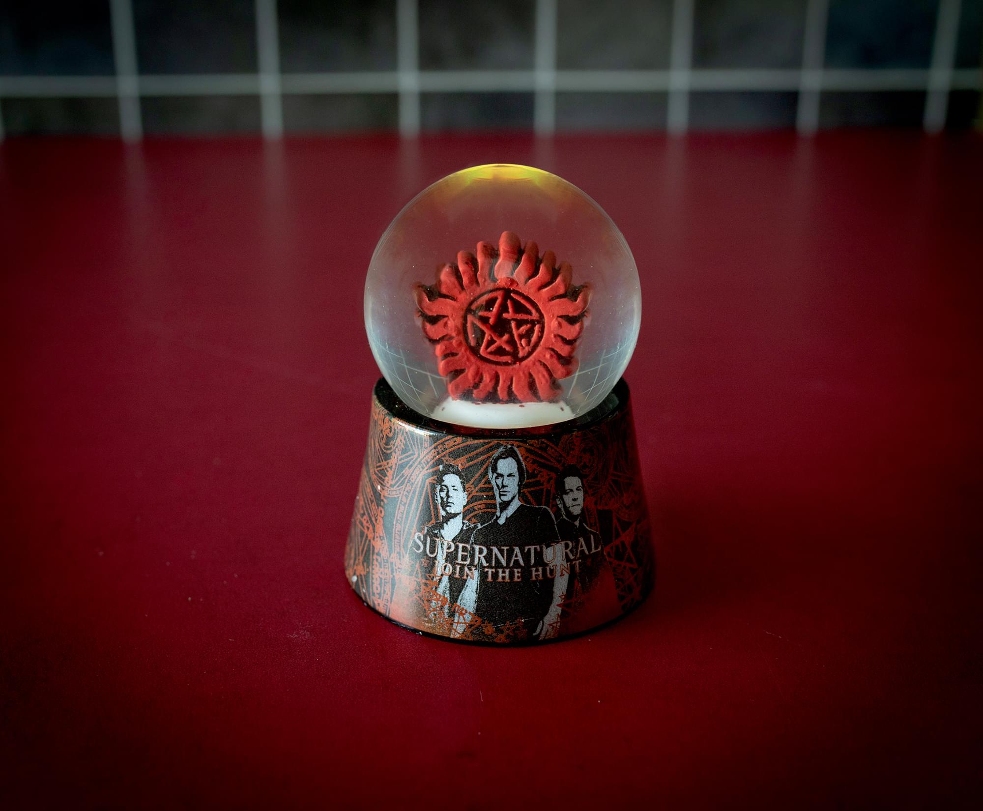 Supernatural Anti-Possession Symbol Light-Up Mini Snow Globe | 2.75 Inches Tall