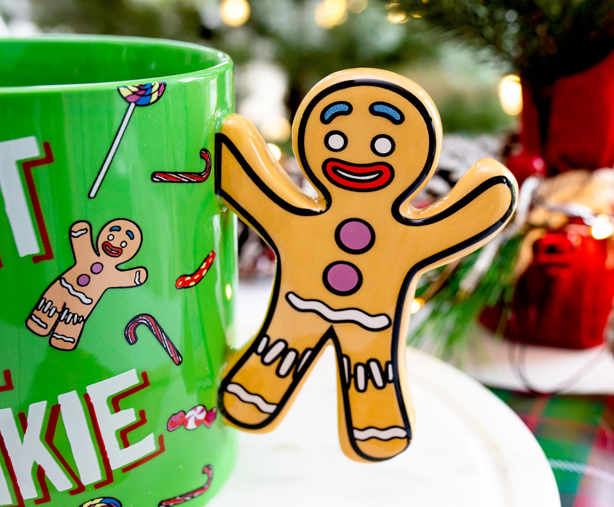 Shrek Gingerbread Man "Avast Ye Cookie" Ceramic Mug With Sculpted Handle