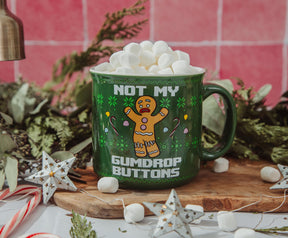 Shrek Gingerbread Man "Not My Gumdrop Buttons" 20-Ounce Ceramic Camper Mug