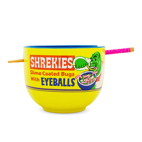 Shrek "Shrekies Eyeballs Cereal" 20-Ounce Ramen Bowl and Chopstick Set
