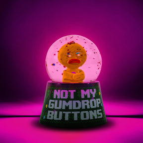 Shrek Gingy "Not My Gumdrop Buttons" Mini Light-Up Snow Globe | 3 Inches Tall