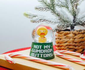 Shrek Gingy "Not My Gumdrop Buttons" Mini Light-Up Snow Globe | 3 Inches Tall