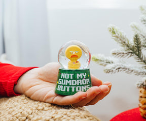 Shrek Gingy "Not My Gumdrop Buttons" Mini Light-Up Snow Globe | 3 Inches Tall