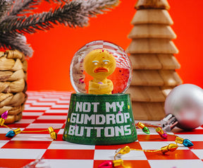 Shrek Gingy "Not My Gumdrop Buttons" Mini Light-Up Snow Globe | 3 Inches Tall