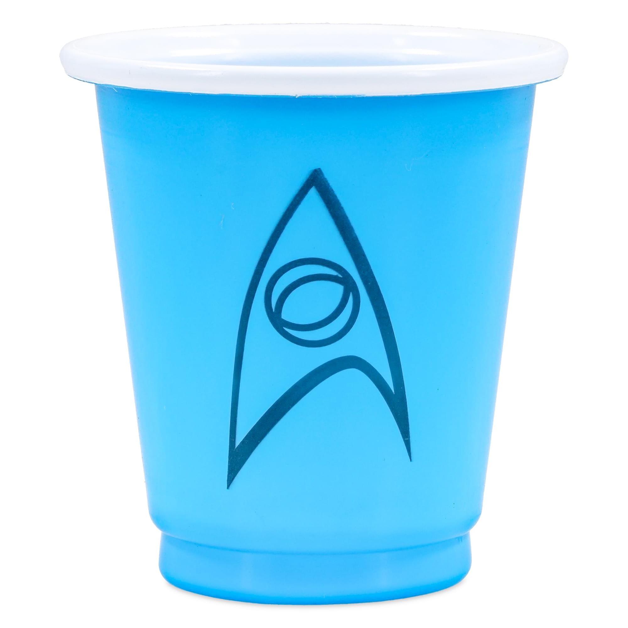 Star Trek Science Division Delta Badge 20-Piece Mini Plastic Cup Set | Each Holds 2 Ounces