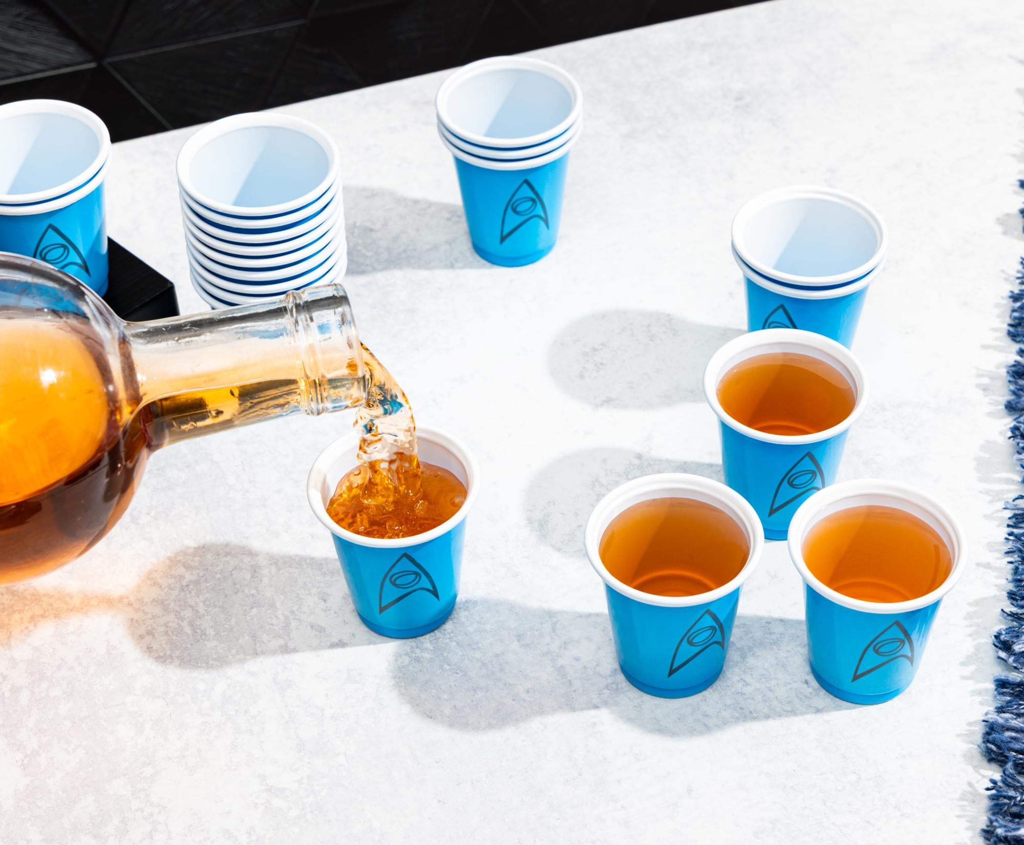 Star Trek Science Division Delta Badge 20-Piece Mini Plastic Cup Set | Each Holds 2 Ounces