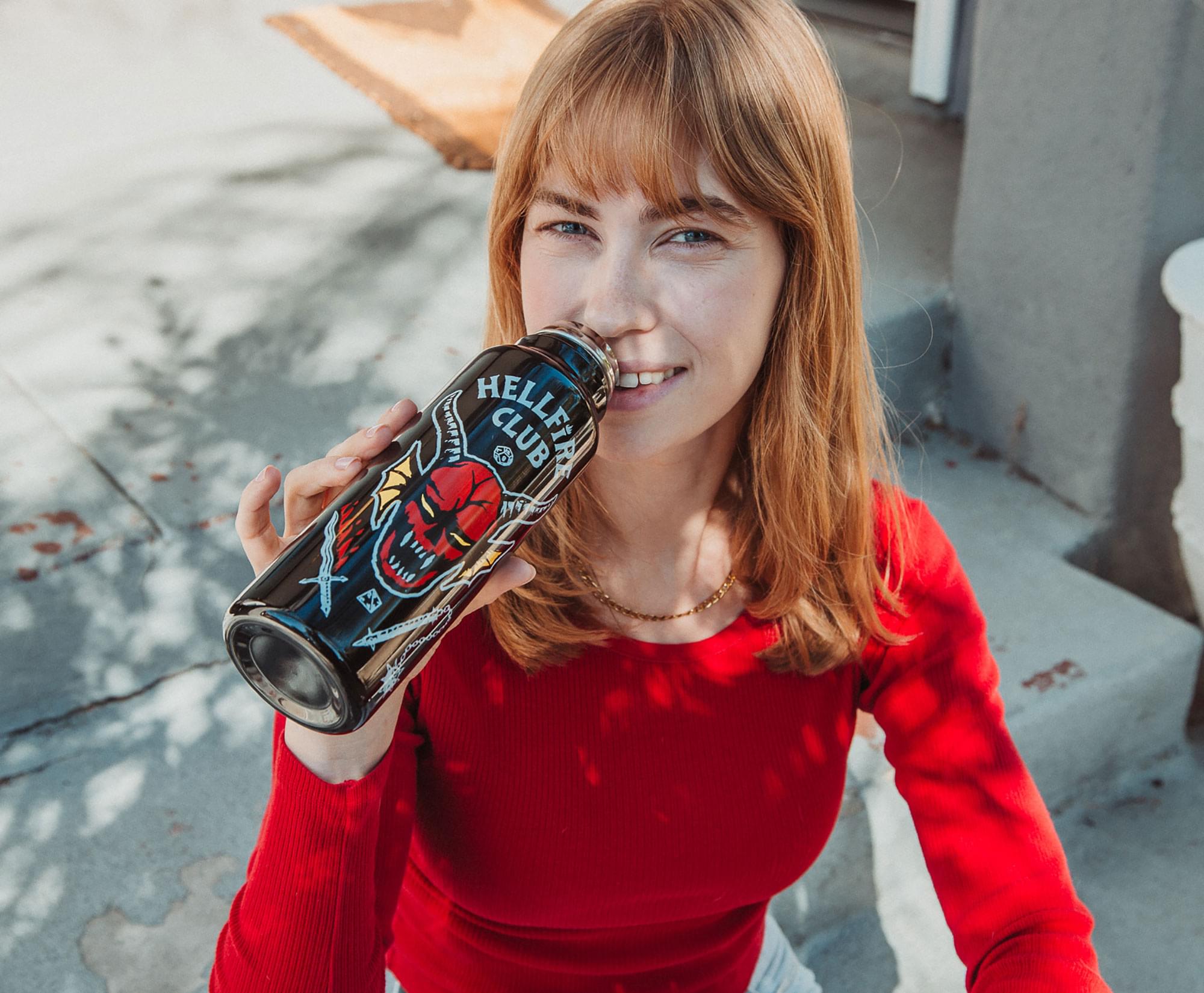 Stranger Things Hellfire Club Stainless Steel Water Bottle | Holds 27 Ounces