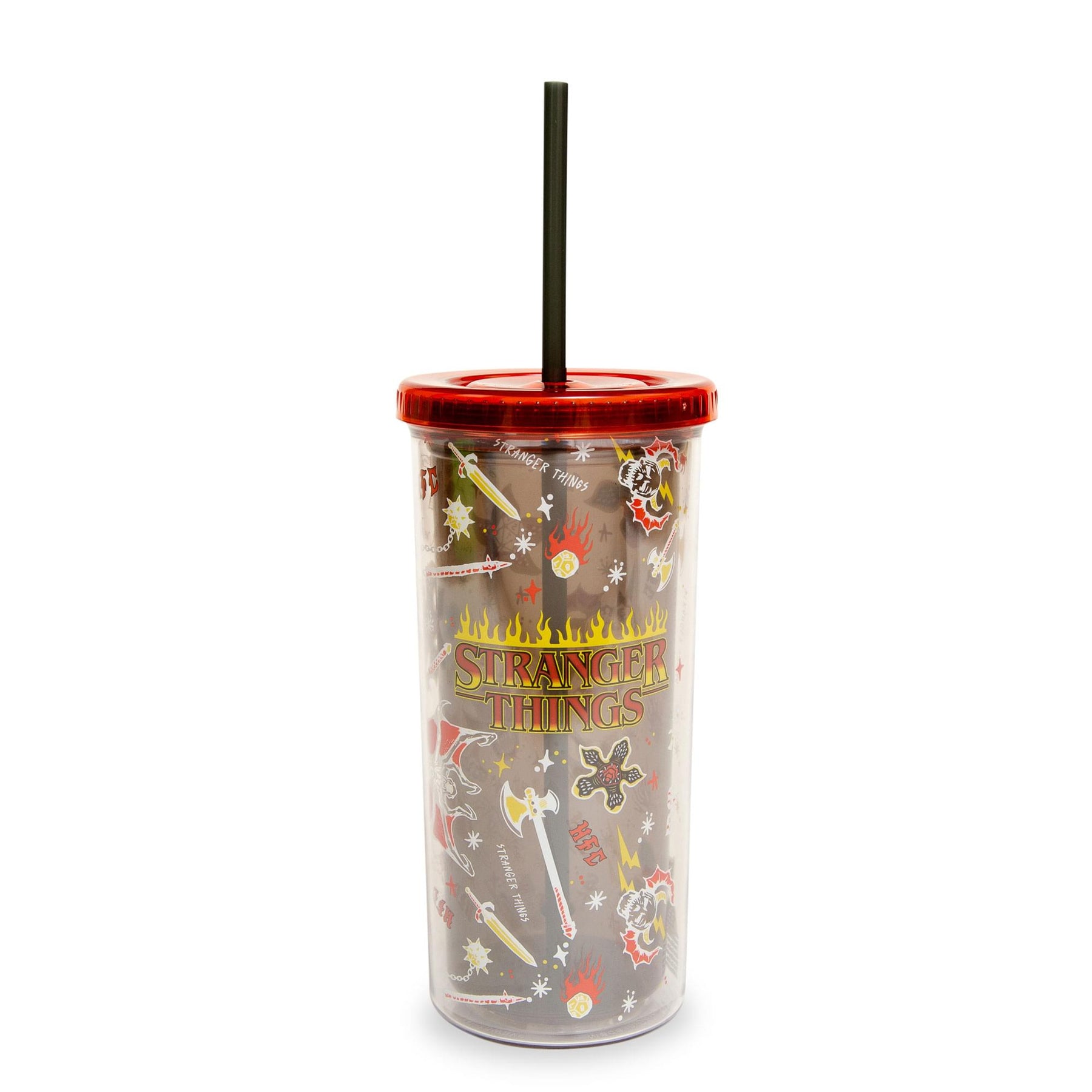 Stranger Things Hellfire Club Carnival Cup With Lid and Straw | Holds 20 Ounces