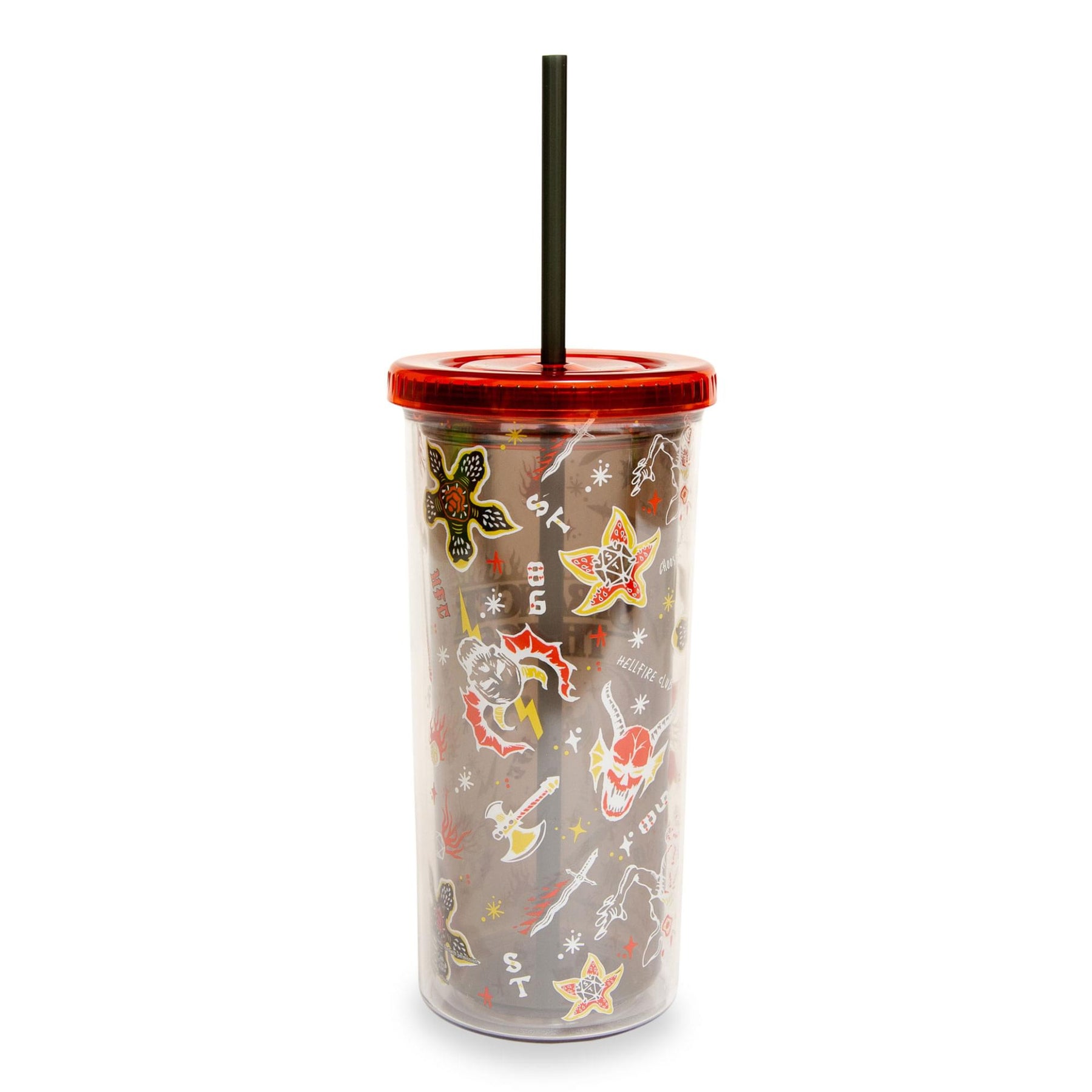 Stranger Things Hellfire Club Carnival Cup With Lid and Straw | Holds 20 Ounces