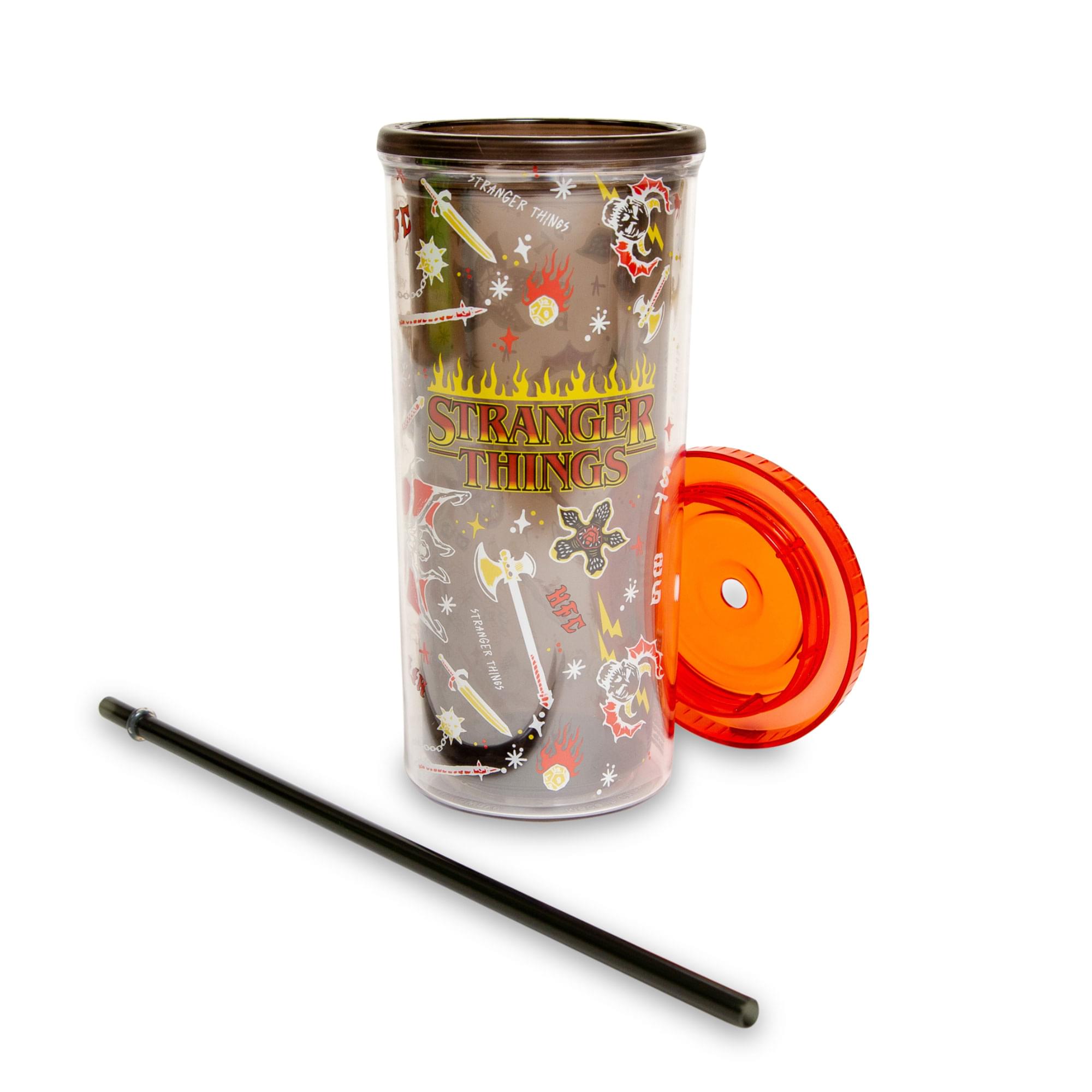 Stranger Things Hellfire Club Carnival Cup With Lid and Straw | Holds 20 Ounces