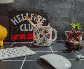 Stranger Things Hellfire Club Icons Ceramic Camper Mug | Holds 20 Ounces