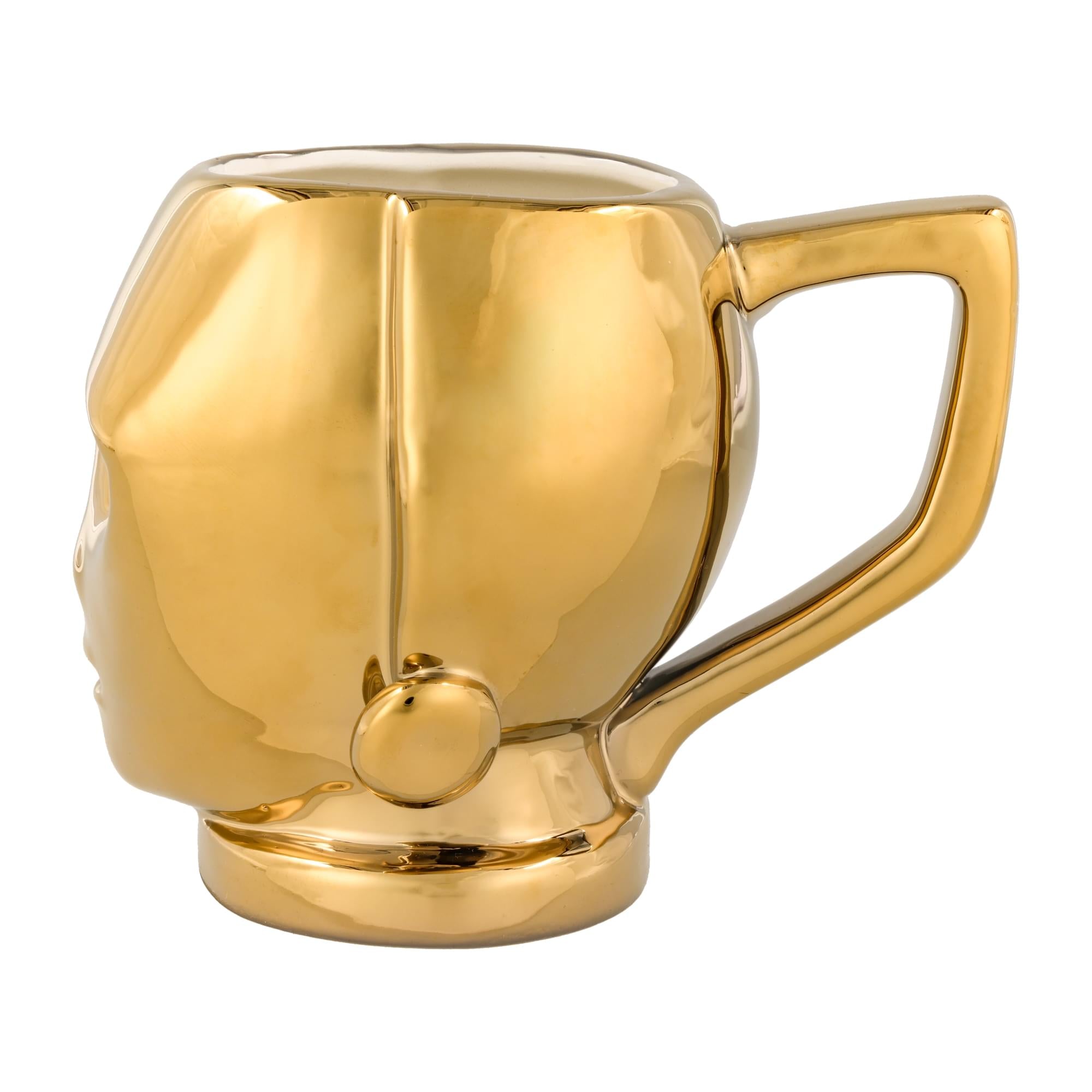 Star Wars C-3P0 Electroplated Sculpted Ceramic Mug | Holds 20 Ounces