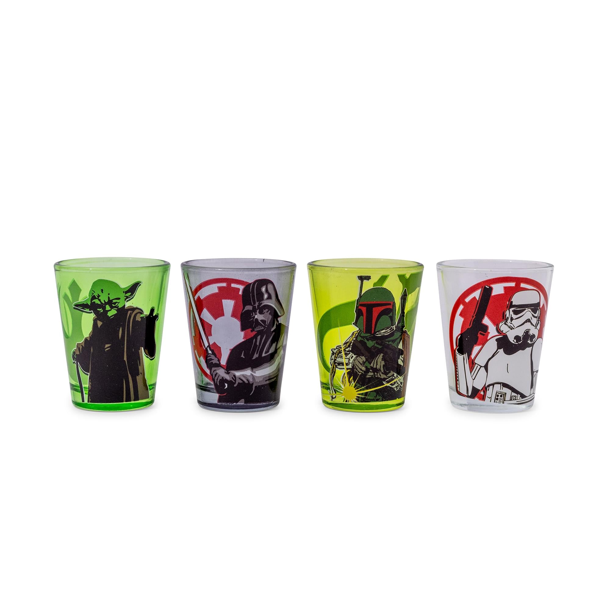 Star Wars Character Portraits 2-Ounce Mini Shot Glasses | Set of 4