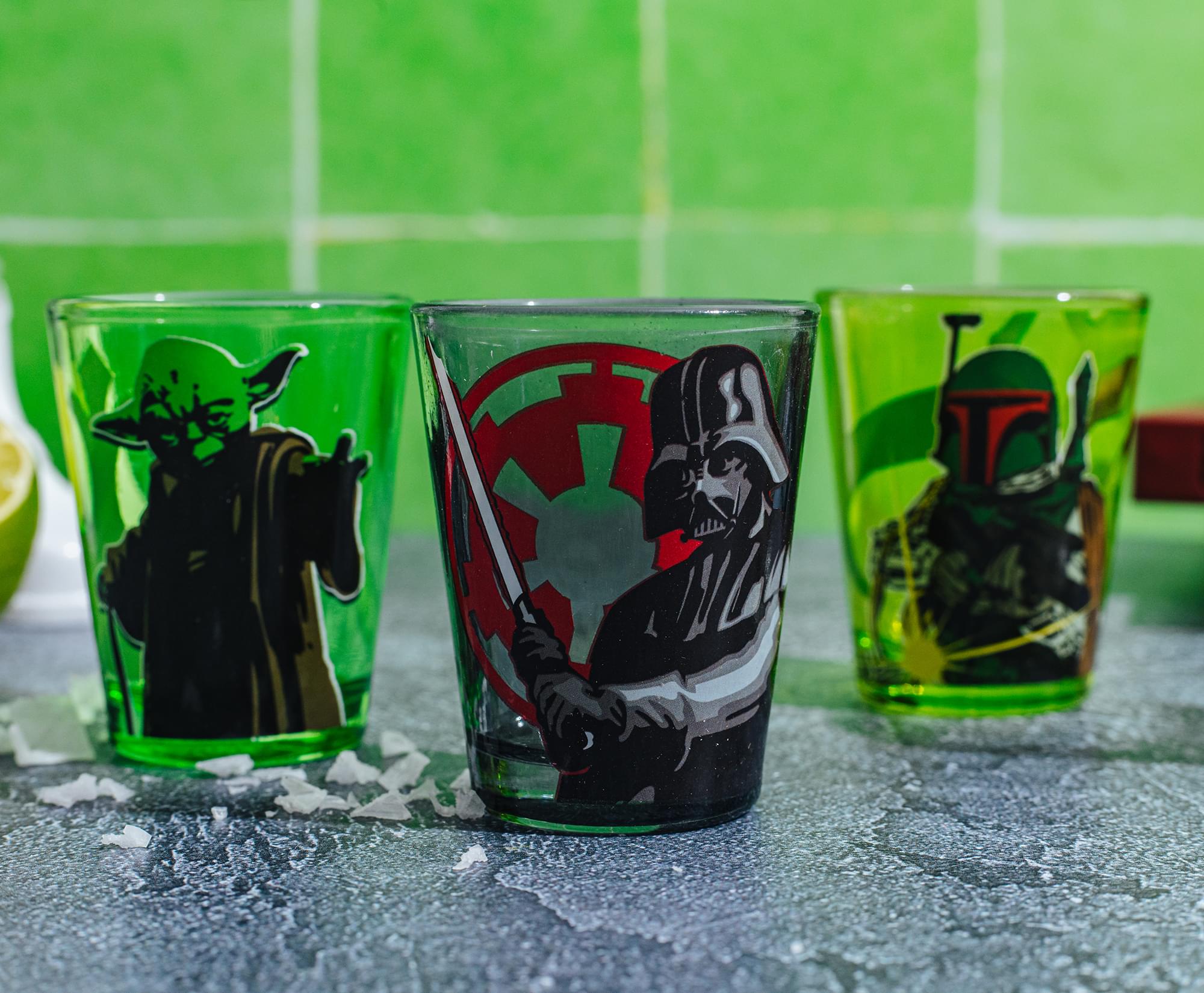 Star Wars Character Portraits 2-Ounce Mini Shot Glasses | Set of 4