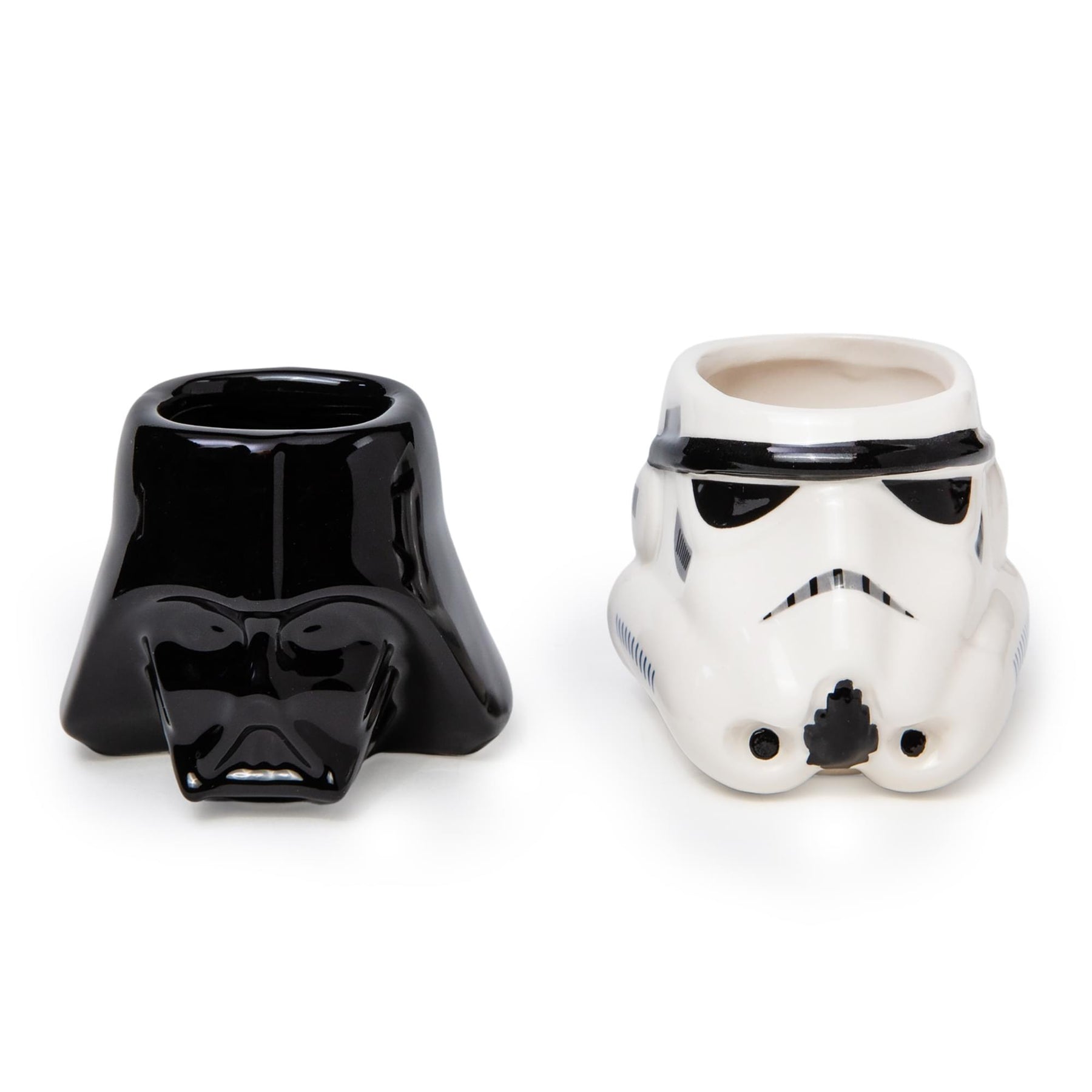 Star Wars Darth Vader and Stormtrooper Helmets Sculpted Mini Mugs | Set of 2