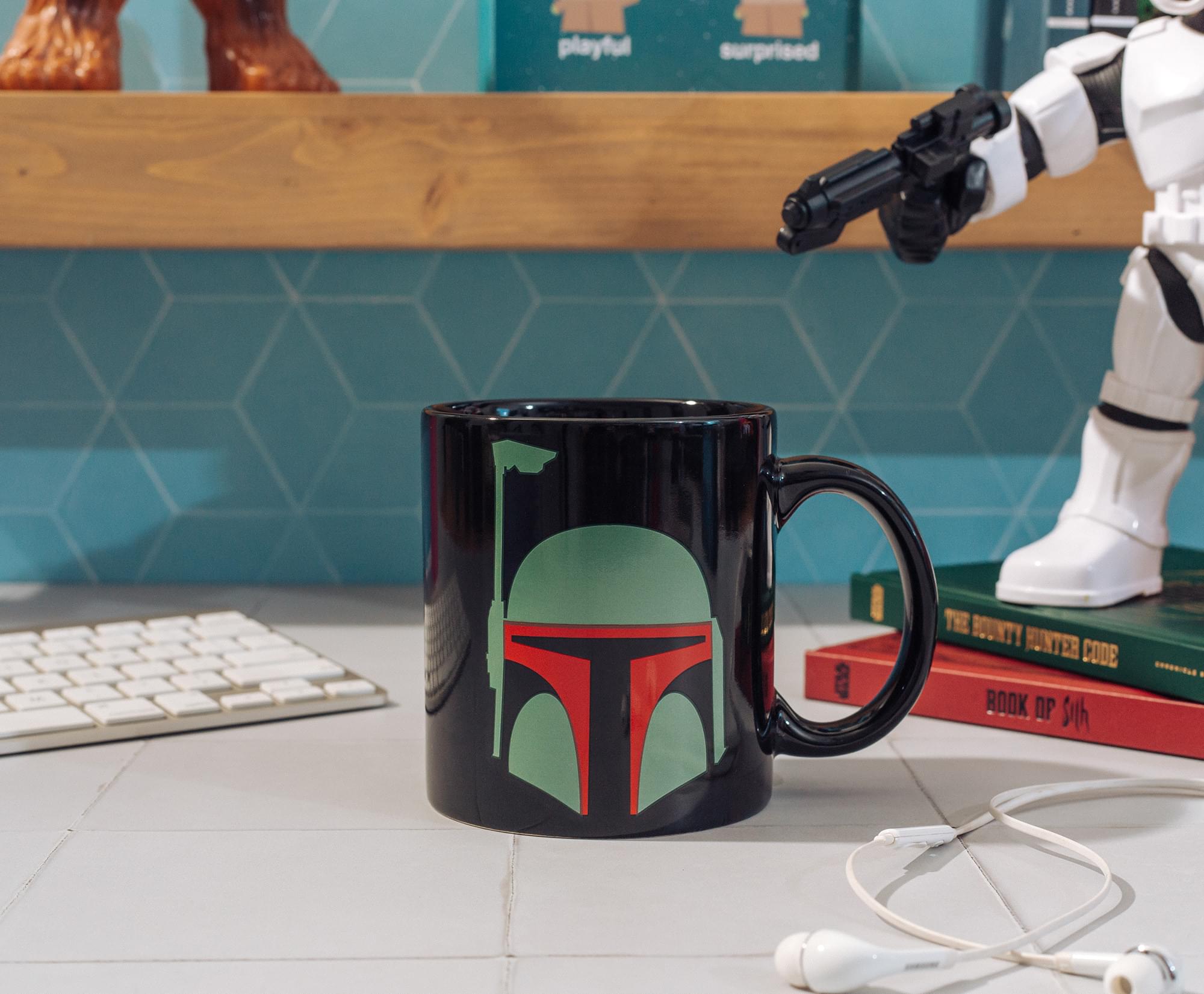 Star Wars: The Mandalorian Boba Fett Ceramic Mug | Holds 20 Ounces