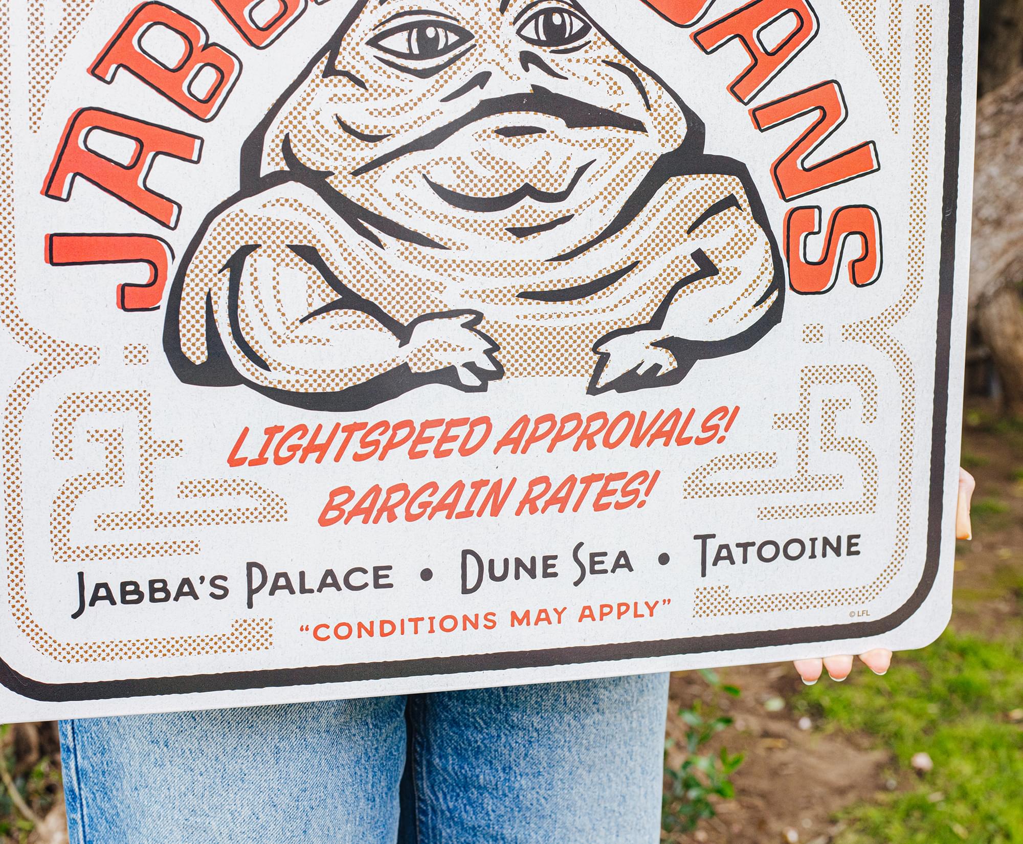 Star Wars "Jabba's Loans" Tin Sign | 20 x 20 Inches