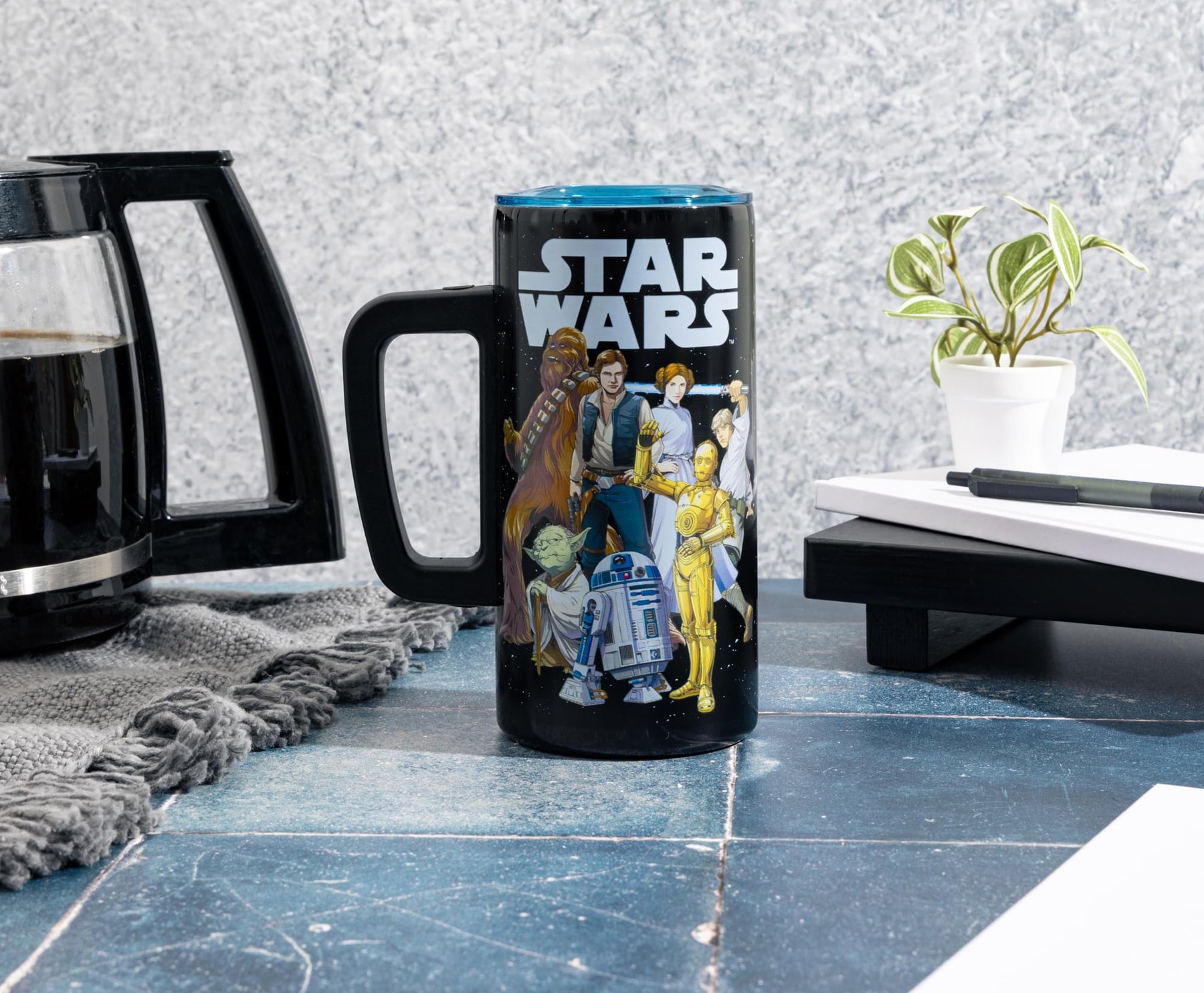 Star Wars Original Trilogy 15-Ounce Stainless Steel Tumbler With Handle